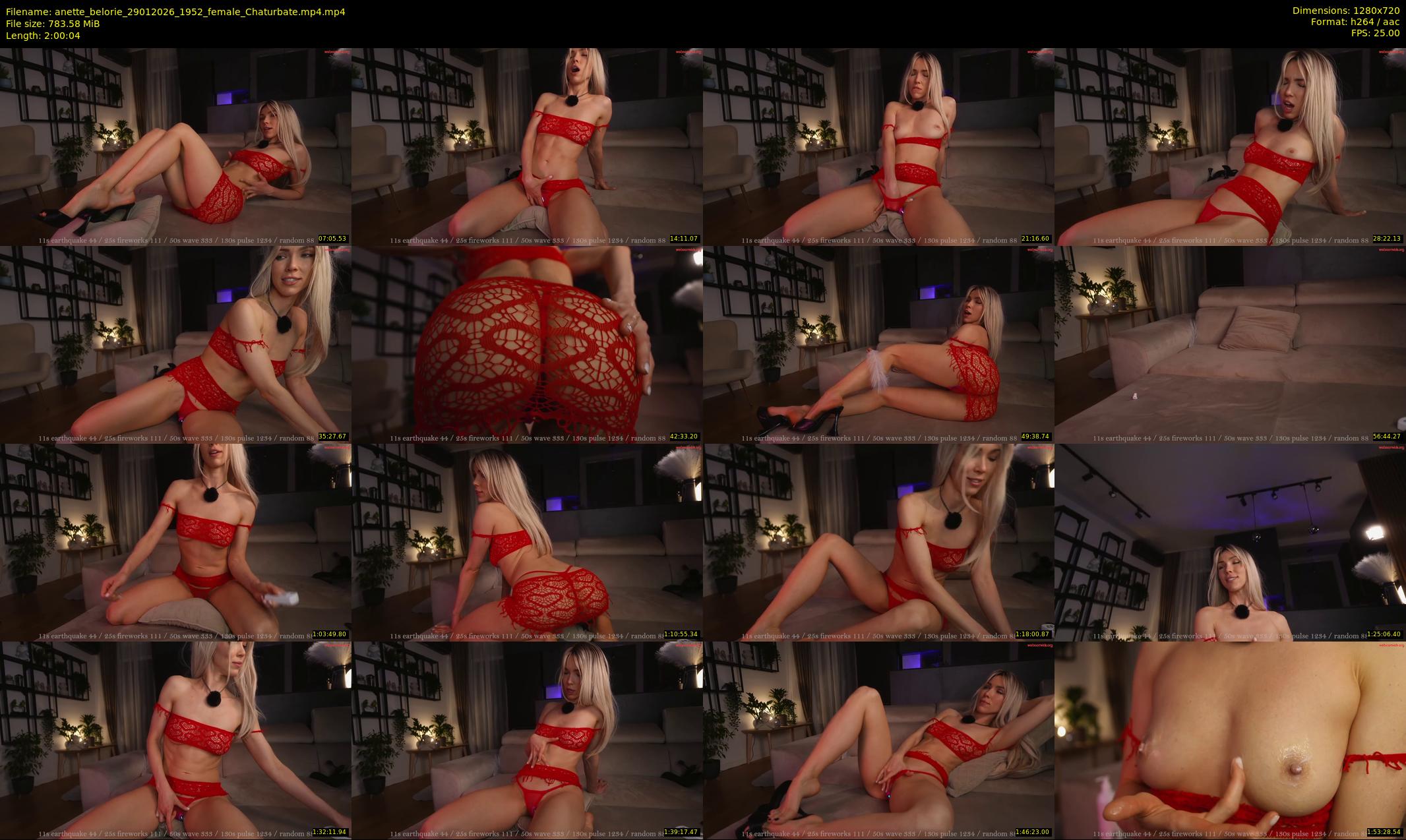 anette_belorie — 121 minute Chaturbate female cam show recording, 720p, Jan 29, 2026