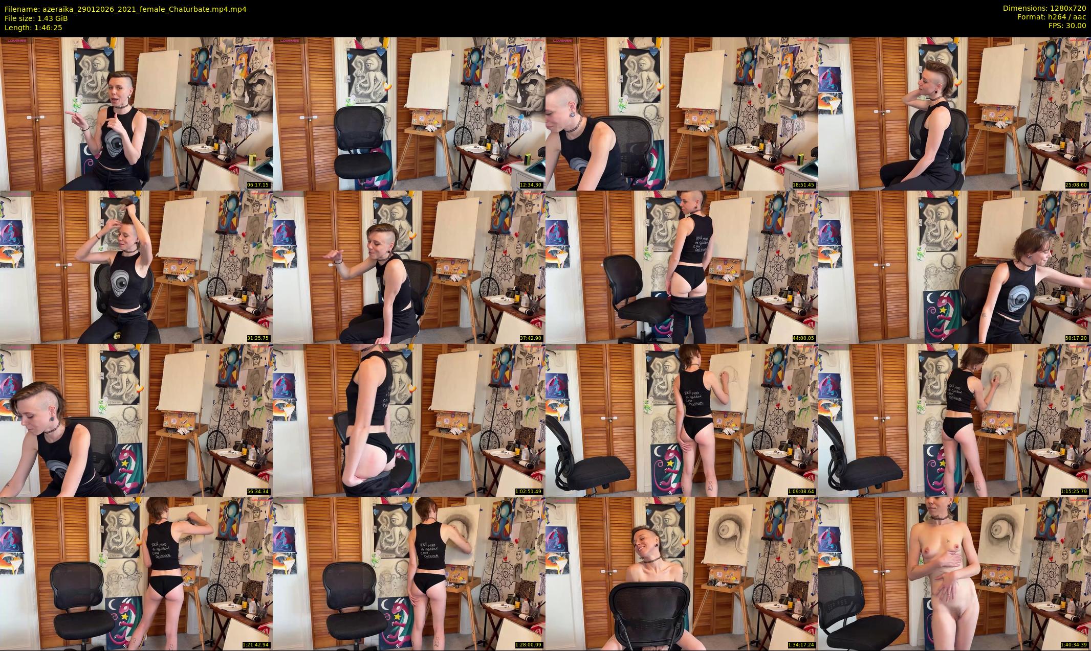 azeraika — 107 minute Chaturbate female cam show recording, 720p, Jan 29, 2026