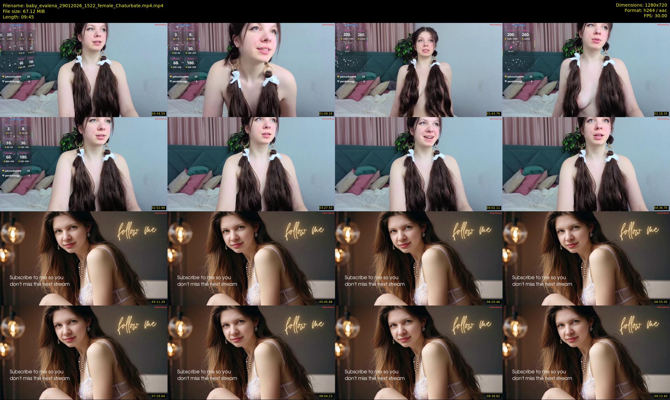 baby_evalena — 10 minute Chaturbate female cam show recording, 720p, Jan 29, 2026