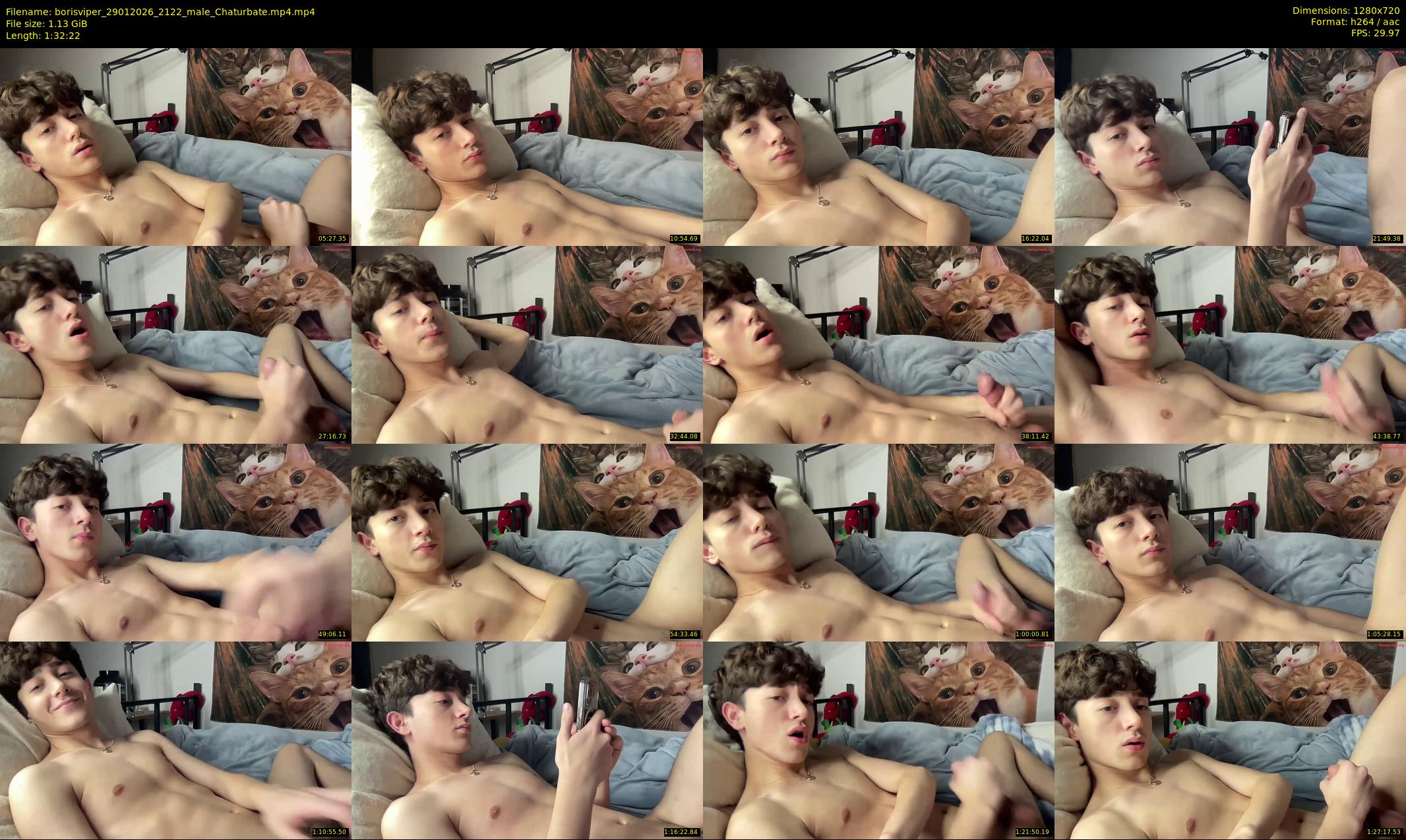 borisviper — 93 minute Chaturbate male cam show recording, 720p, Jan 29, 2026