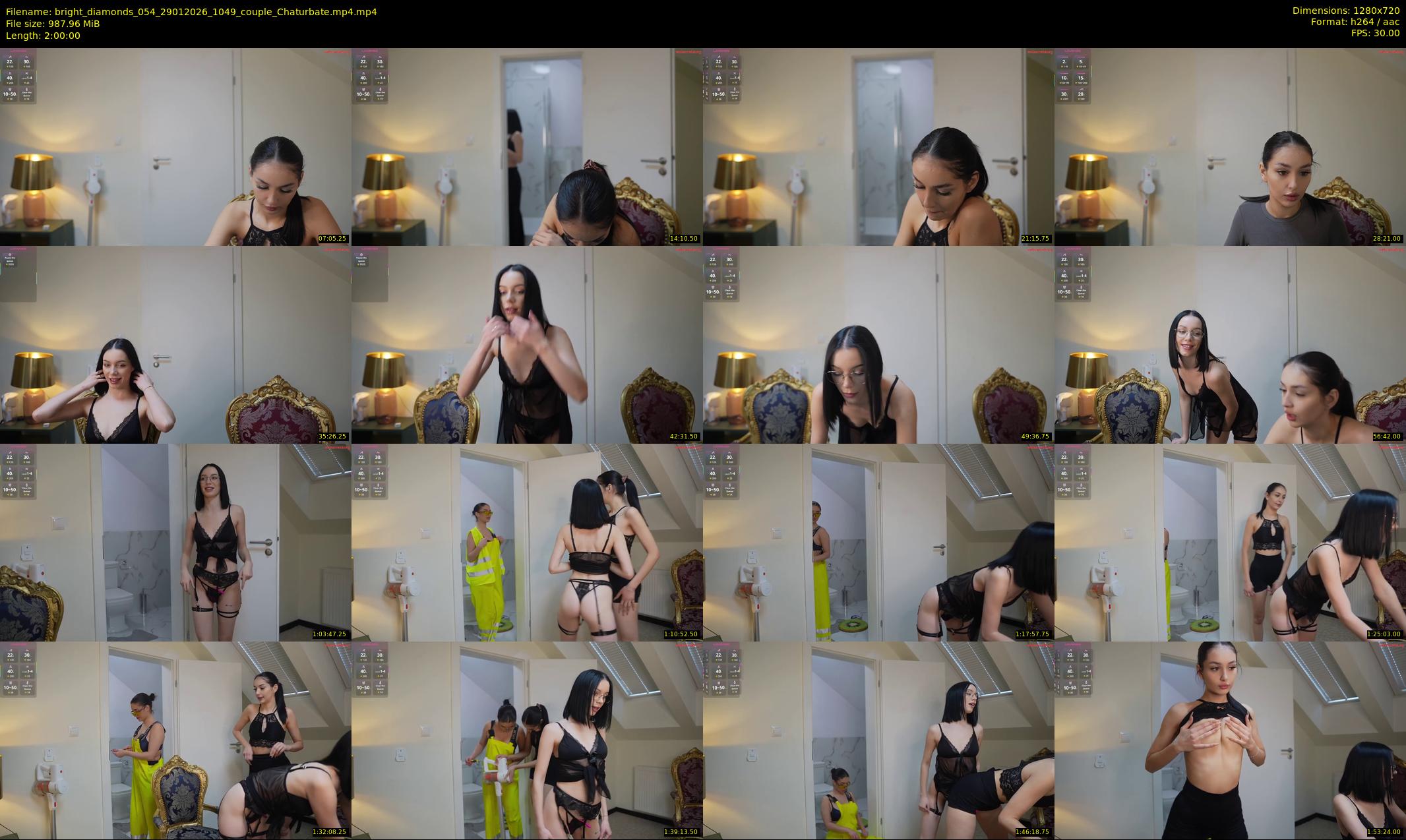 bright_diamonds_054 — 120 minute Chaturbate couple cam show recording, 720p, Jan 29, 2026