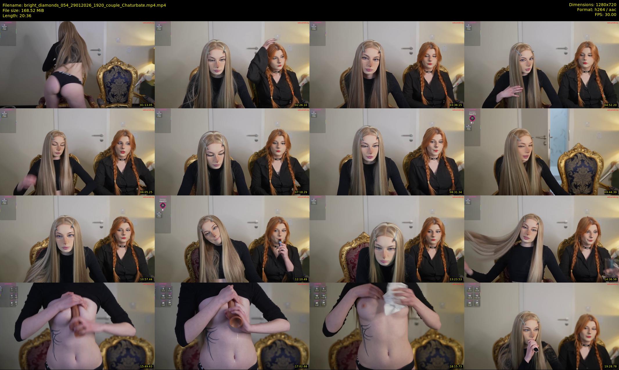 bright_diamonds_054 — 21 minute Chaturbate couple cam show recording, 720p, Jan 29, 2026