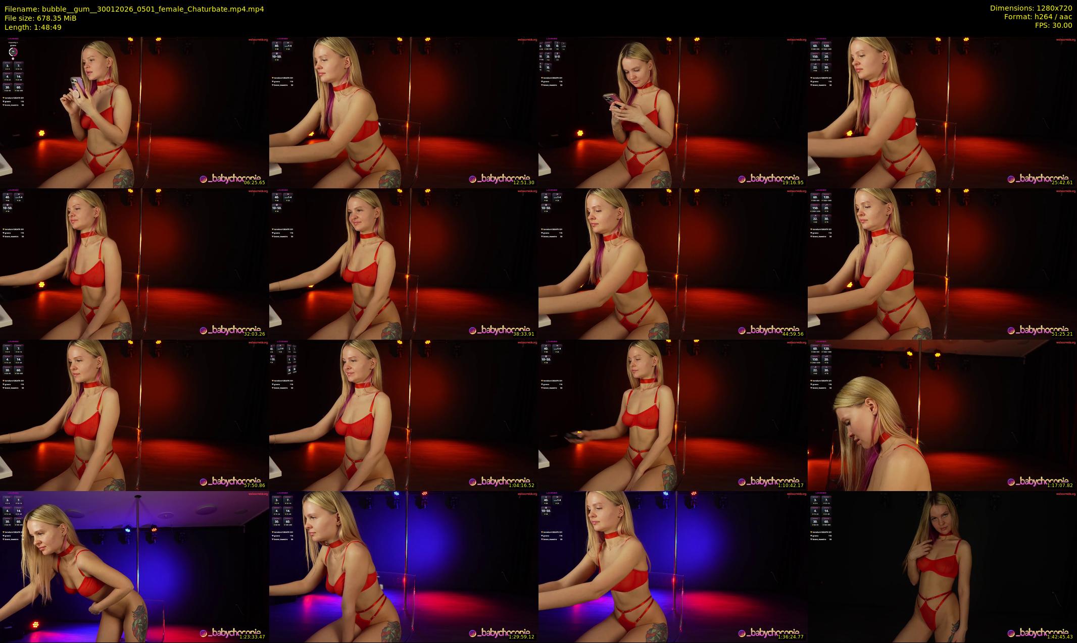 bubble__gum_ — 109 minute Chaturbate female cam show recording, 720p, Jan 30, 2026
