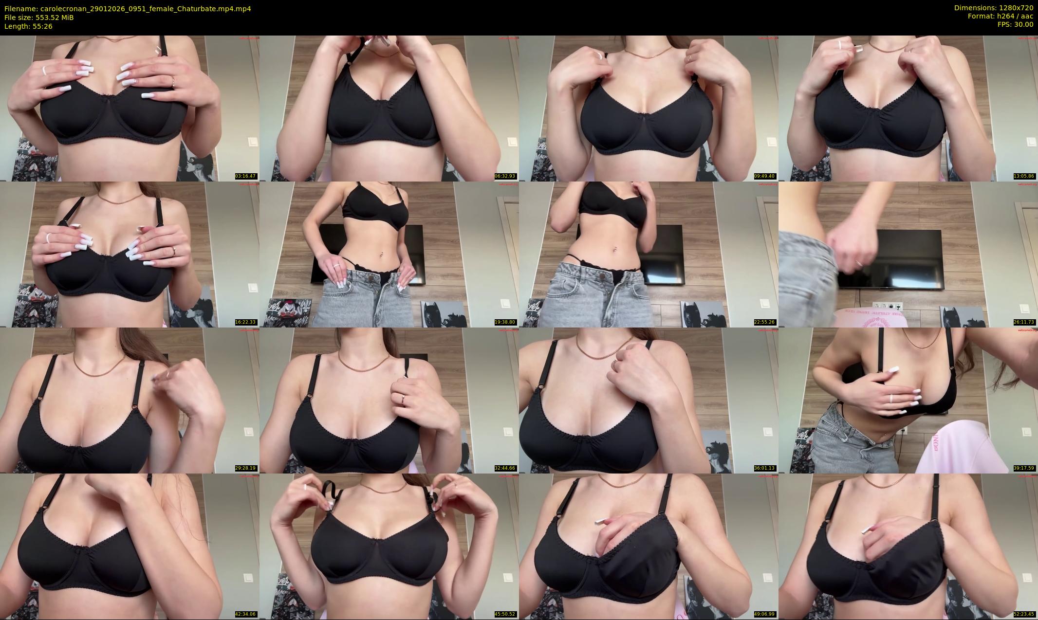 carolecronan — 56 minute Chaturbate female cam show recording, 720p, Jan 29, 2026