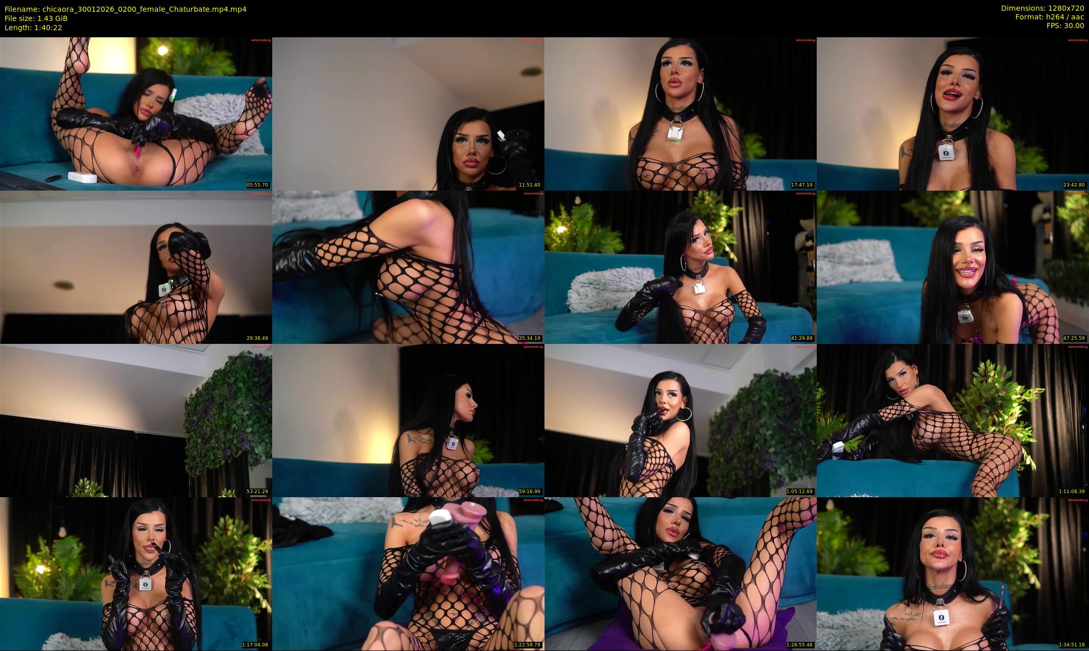 chicaora — 101 minute Chaturbate female cam show recording, 720p, Jan 30, 2026