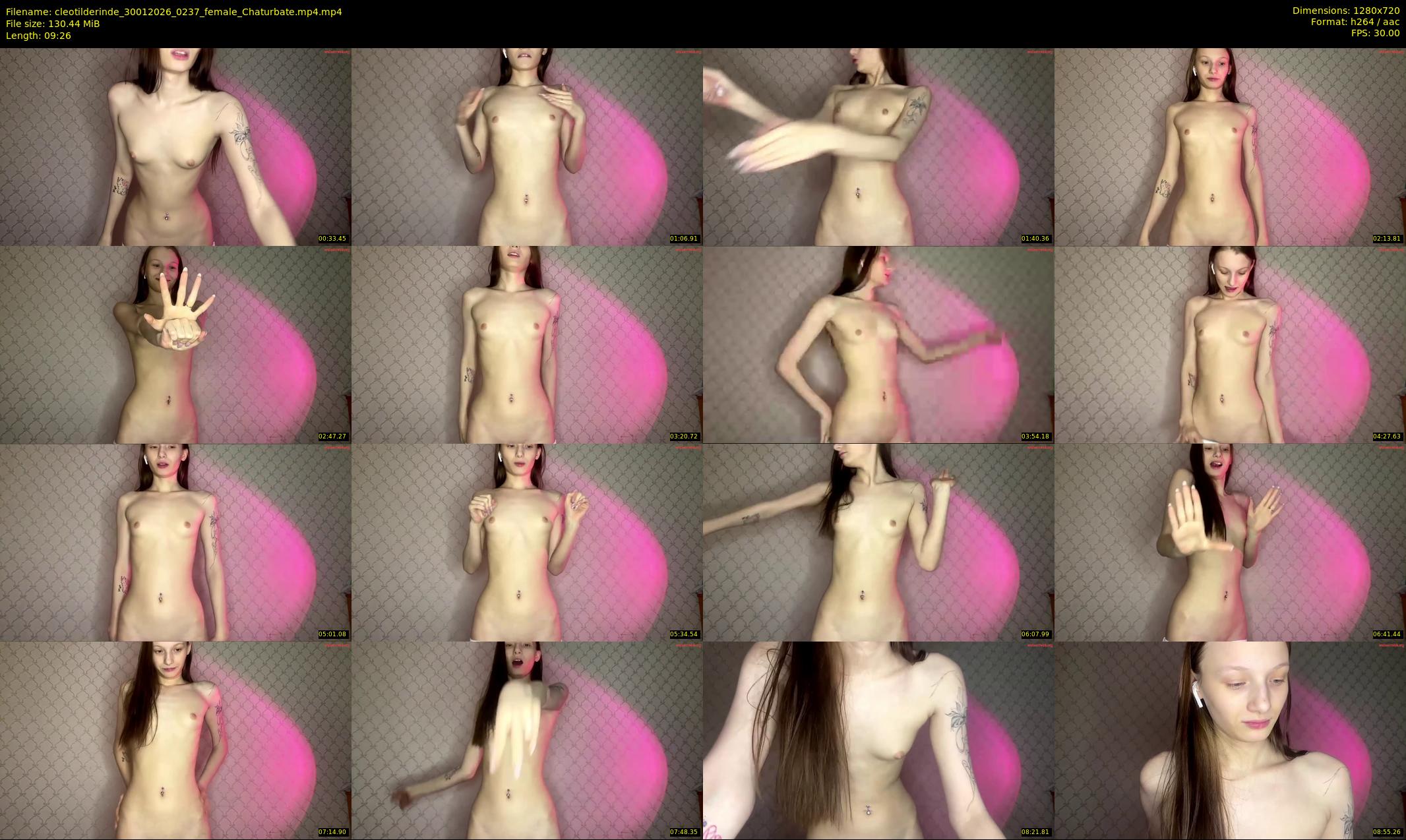 cleotilderinde — 10 minute Chaturbate female cam show recording, 720p, Jan 30, 2026