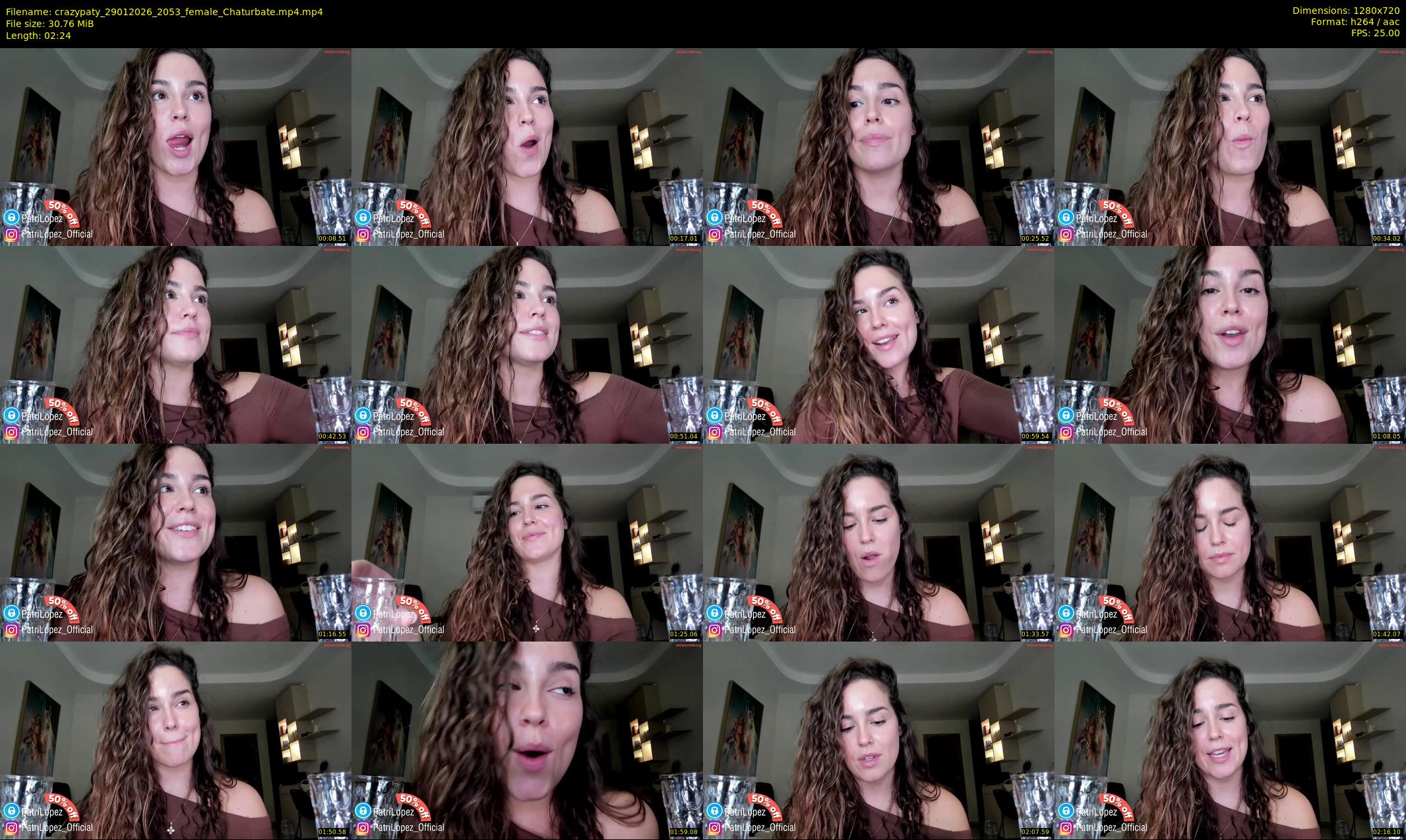 crazypaty — 3 minute Chaturbate female cam show recording, 720p, Jan 29, 2026