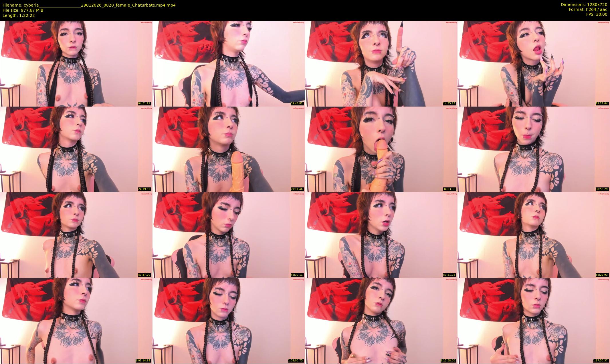 cyberia____________________ — 83 minute Chaturbate female cam show recording, 720p, Jan 29, 2026