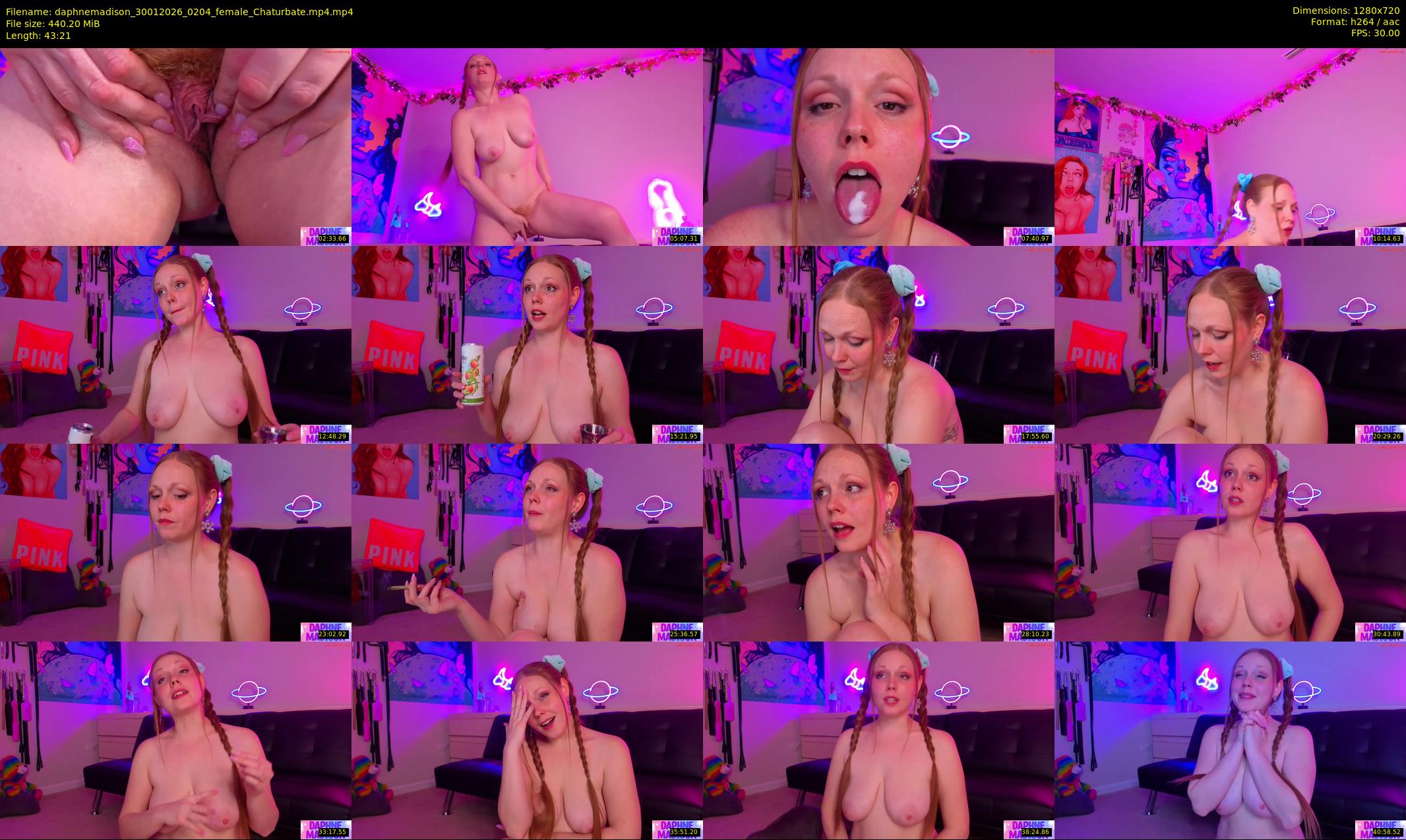 daphnemadison — 44 minute Chaturbate couple cam show recording, 720p, Jan 30, 2026