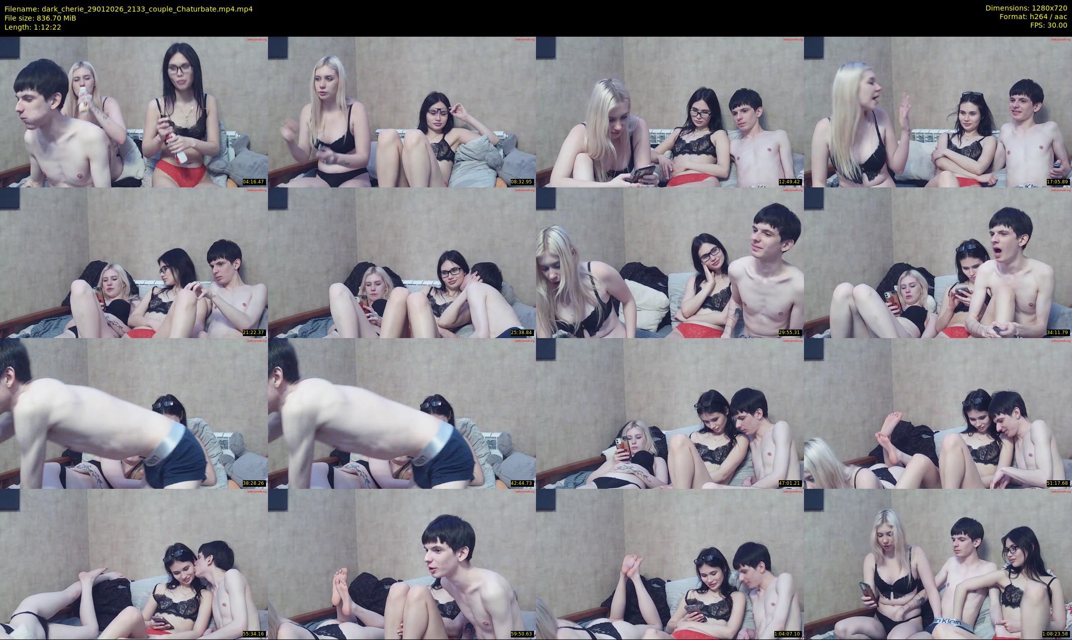 dark_cherie — 73 minute Chaturbate couple cam show recording, 720p, Jan 29, 2026