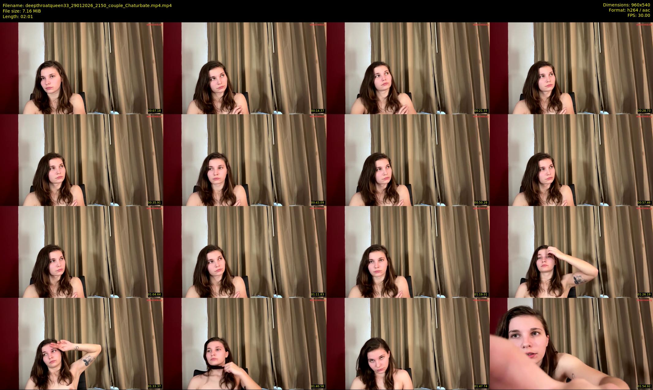 deepthroatqueen33 — 3 minute Chaturbate female cam show recording, 480p, Jan 29, 2026