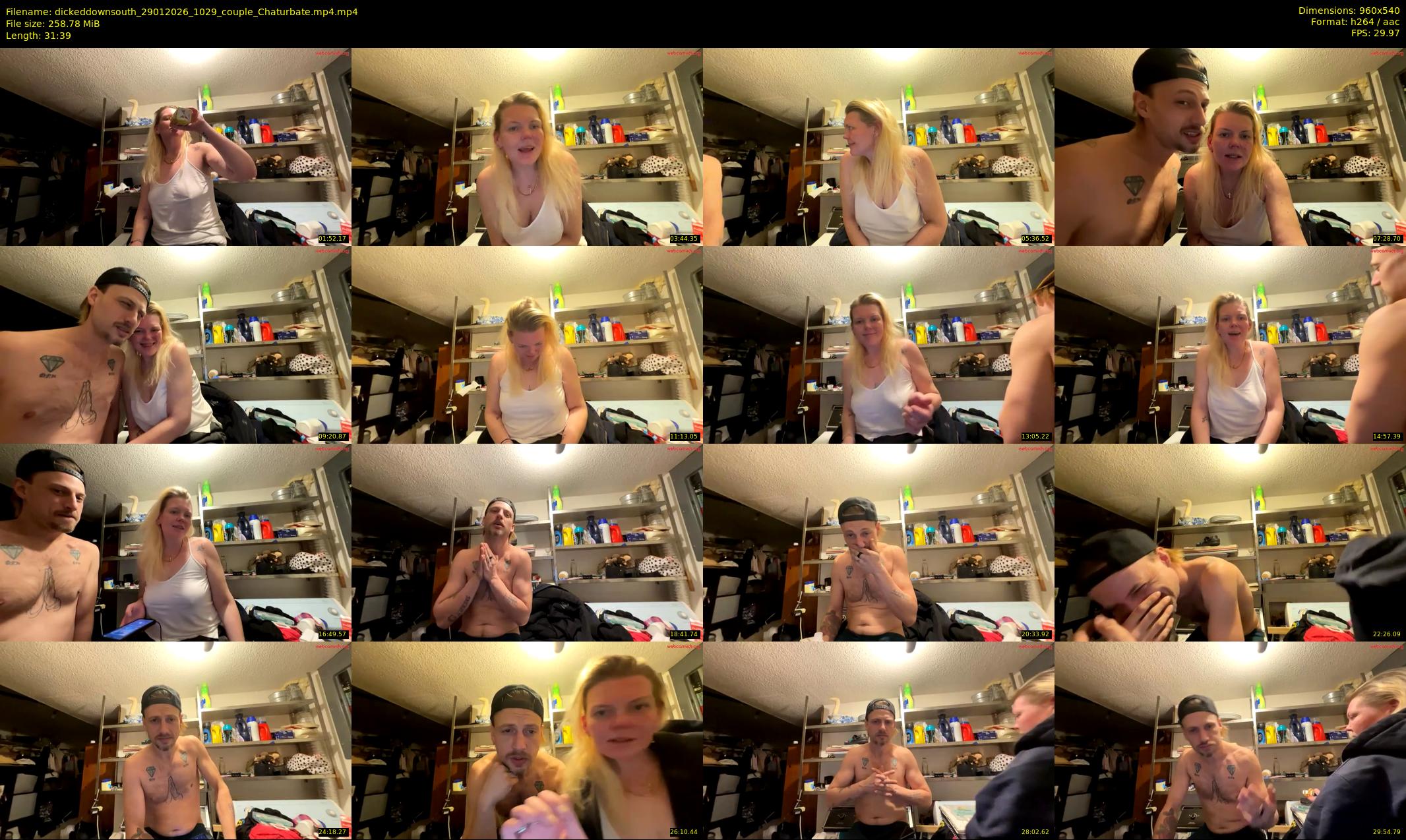dickeddownsouth — 32 minute Chaturbate couple cam show recording, 480p, Jan 29, 2026