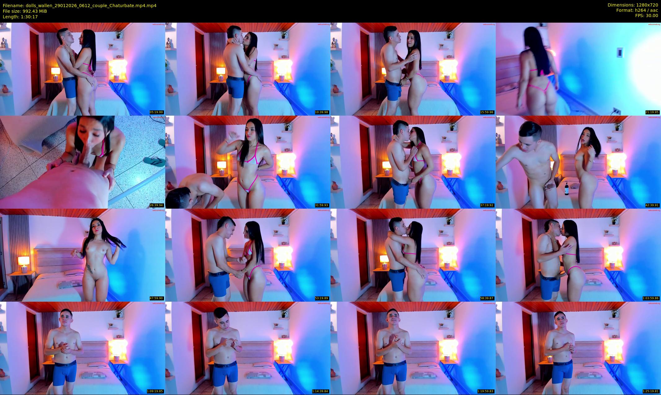 dolls_wallen — 91 minute Chaturbate couple cam show recording, 720p, Jan 29, 2026