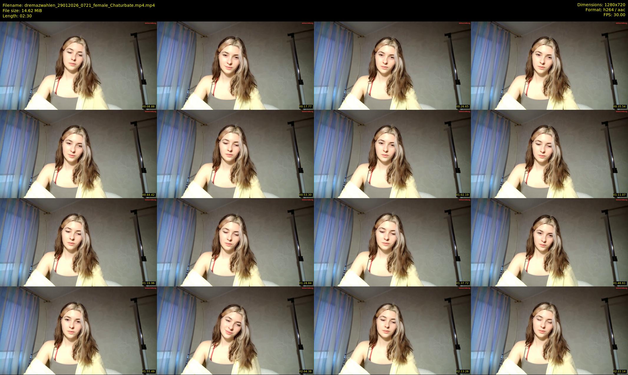 dremazwahlen — 3 minute Chaturbate female cam show recording, 720p, Jan 29, 2026
