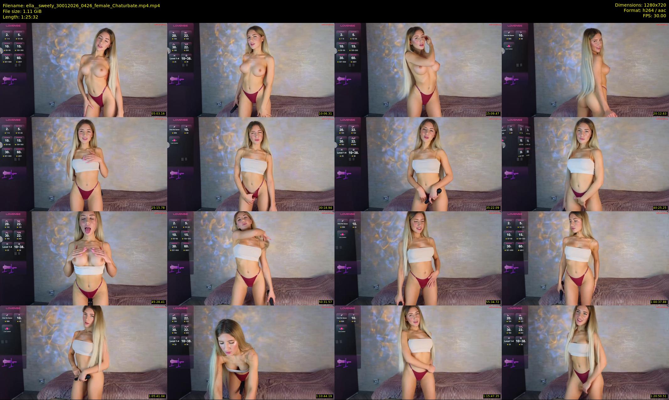 ella__sweety — 86 minute Chaturbate female cam show recording, 720p, Jan 30, 2026
