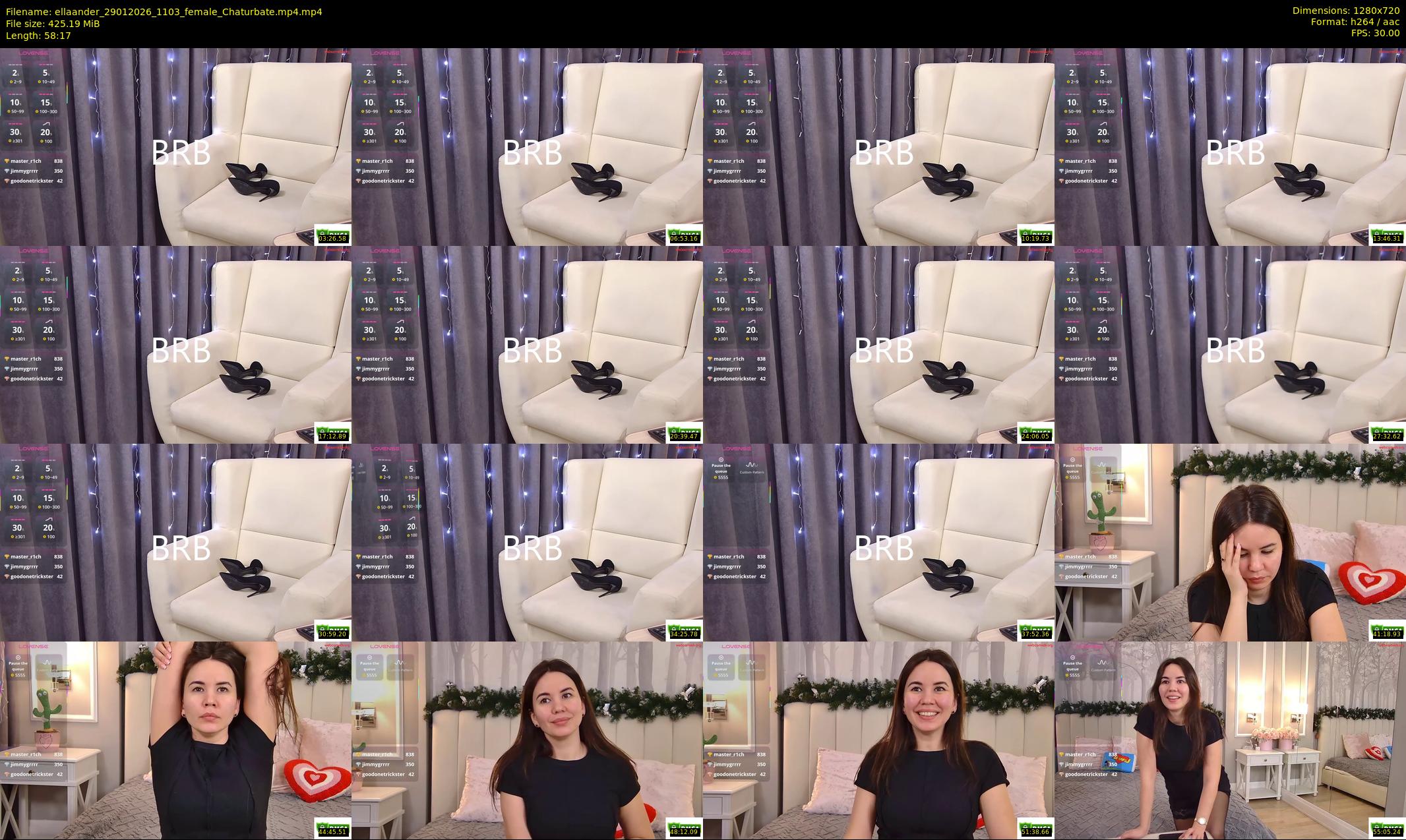 ellaander — 59 minute Chaturbate female cam show recording, 720p, Jan 29, 2026