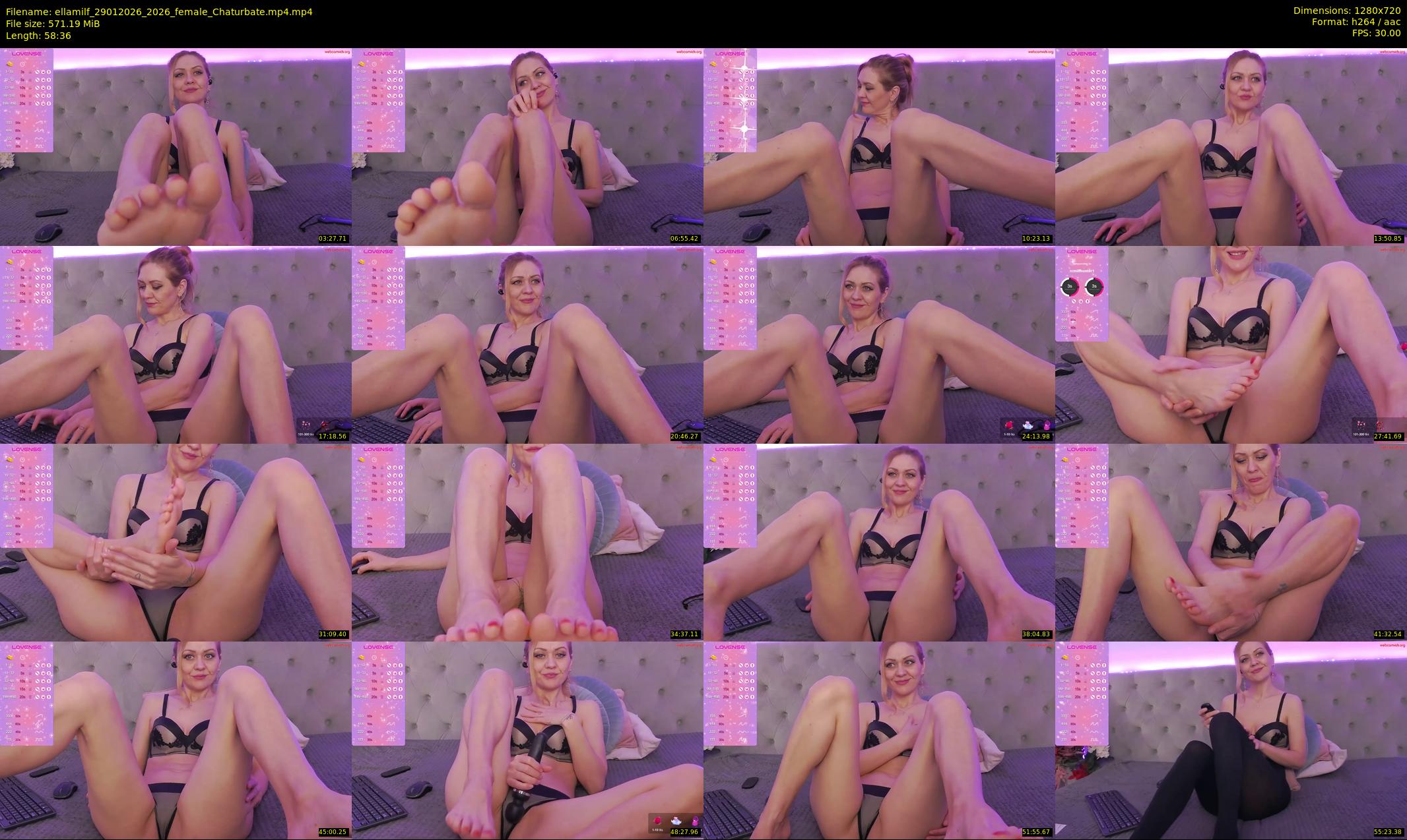 ellamilf — 59 minute Chaturbate female cam show recording, 720p, Jan 29, 2026