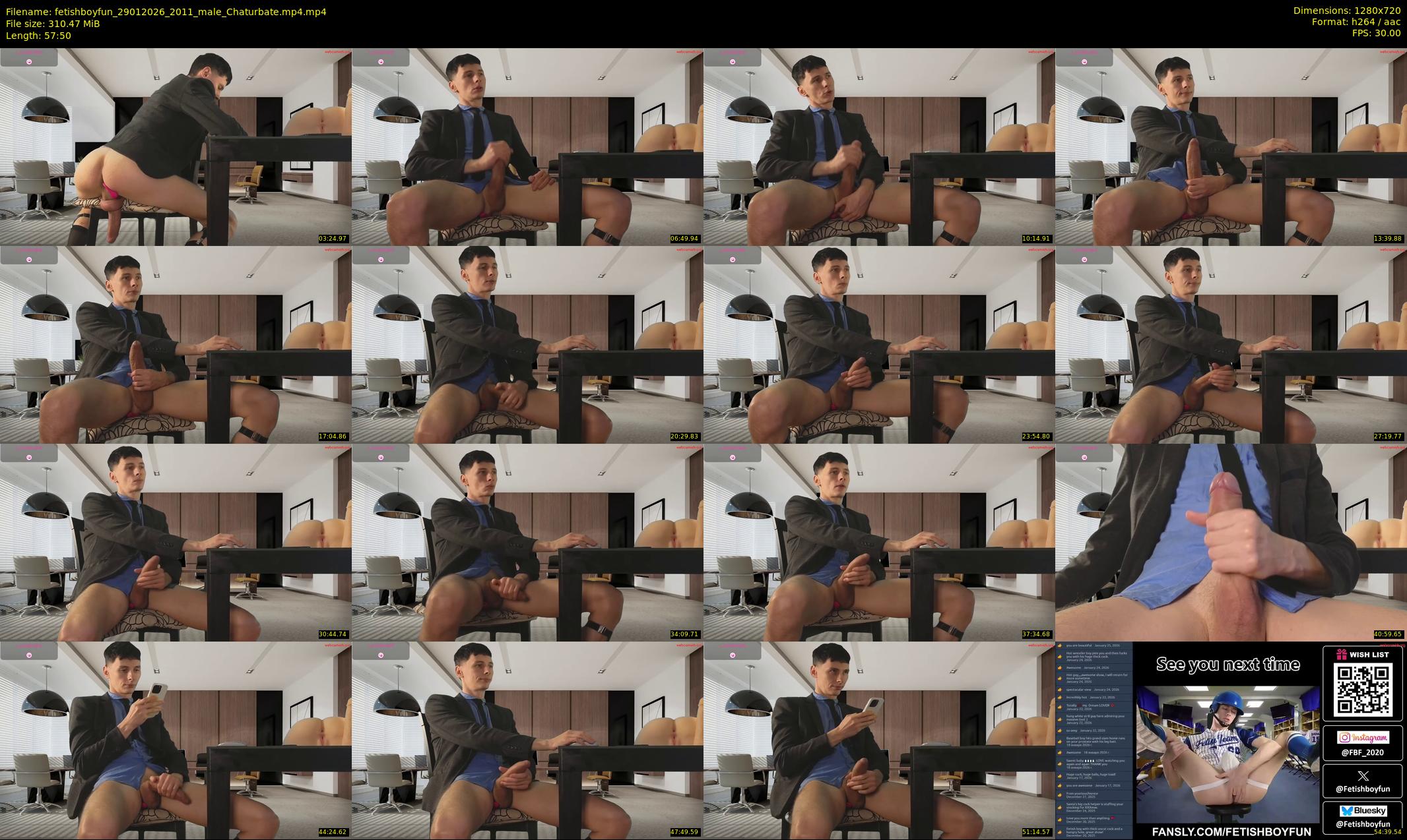fetishboyfun — 58 minute Chaturbate male cam show recording, 720p, Jan 29, 2026