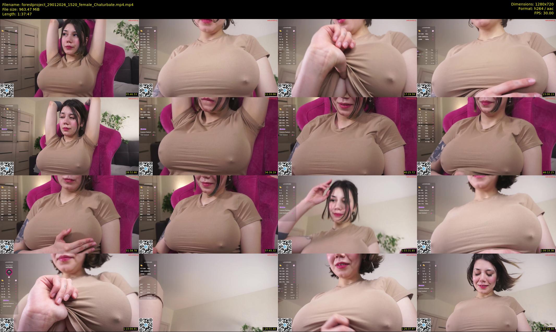 forestproject — 98 minute Chaturbate female cam show recording, 720p, Jan 29, 2026