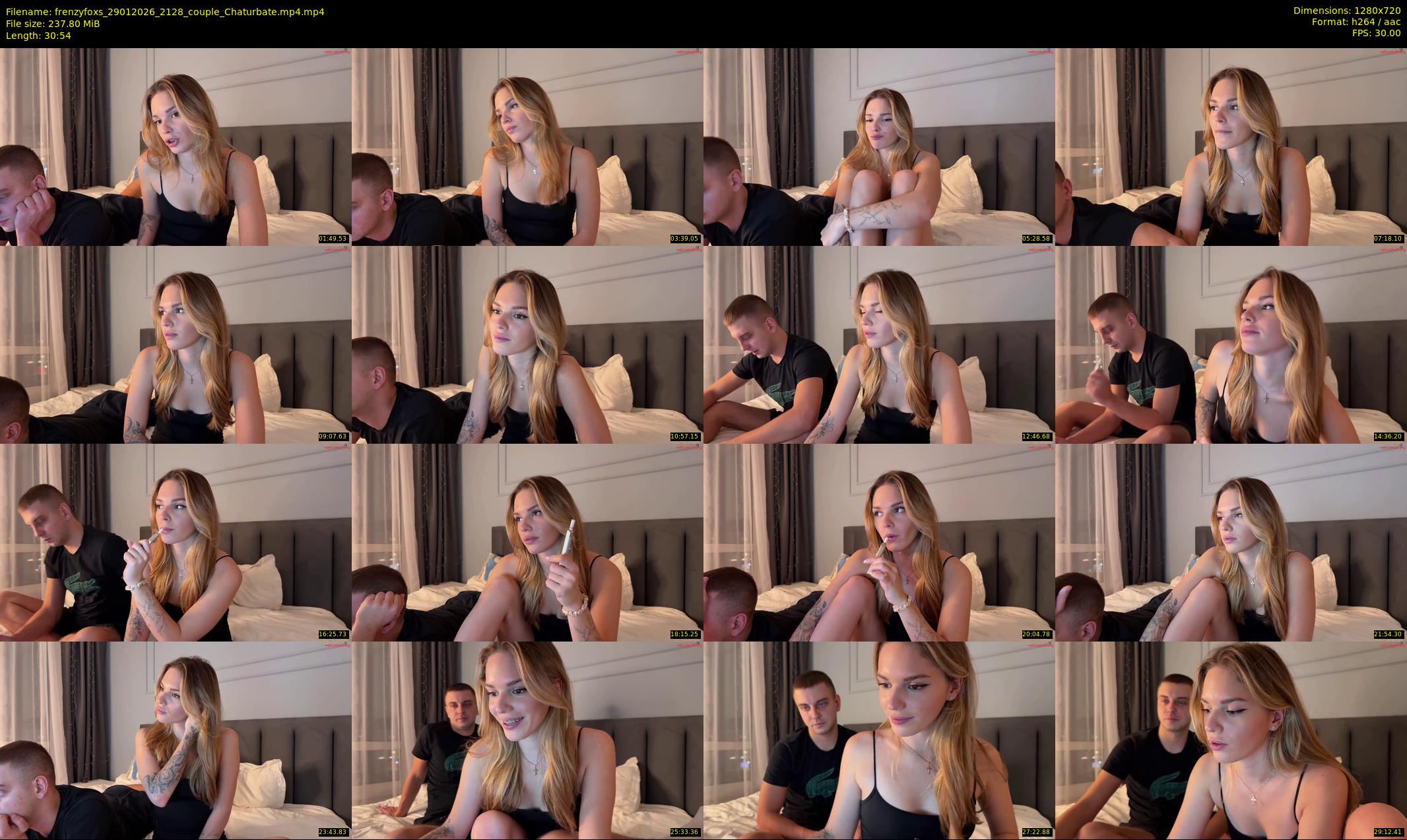 frenzyfoxs — 31 minute Chaturbate couple cam show recording, 720p, Jan 29, 2026