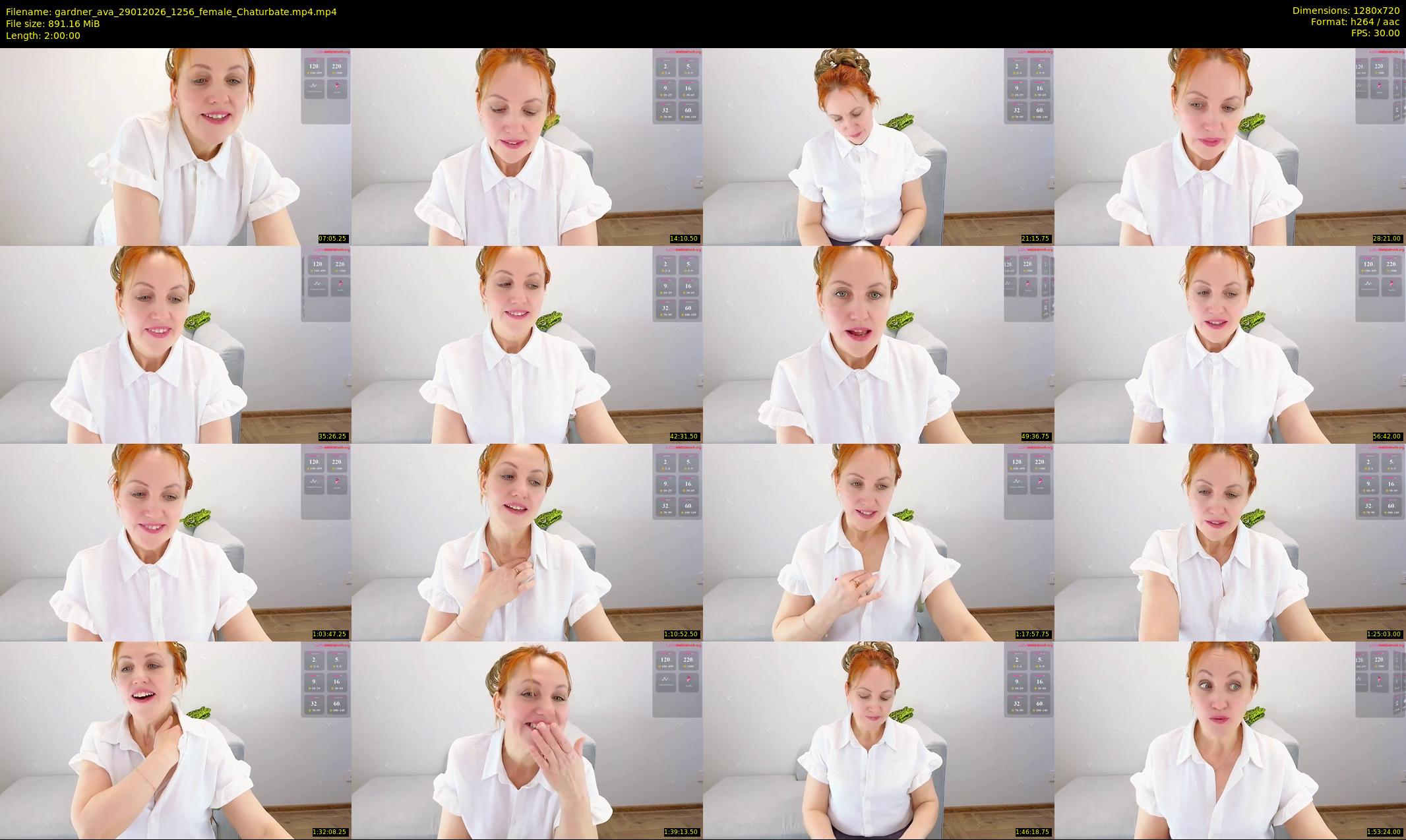 gardner_ava — 120 minute Chaturbate female cam show recording, 720p, Jan 29, 2026