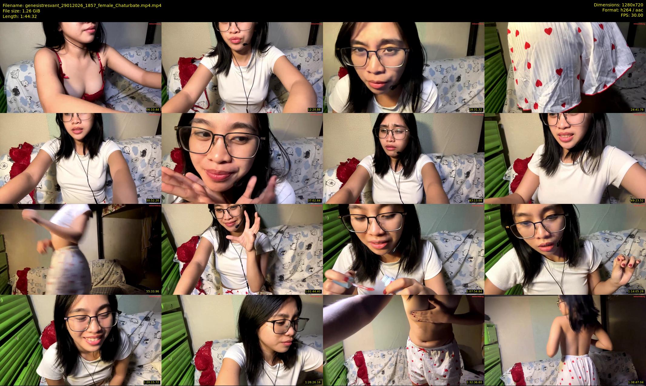 genesistresvant — 105 minute Chaturbate female cam show recording, 720p, Jan 29, 2026