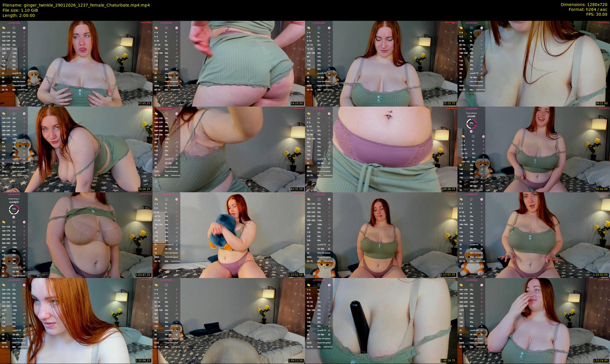 ginger_twinkle — 120 minute Chaturbate female cam show recording, 720p, Jan 29, 2026