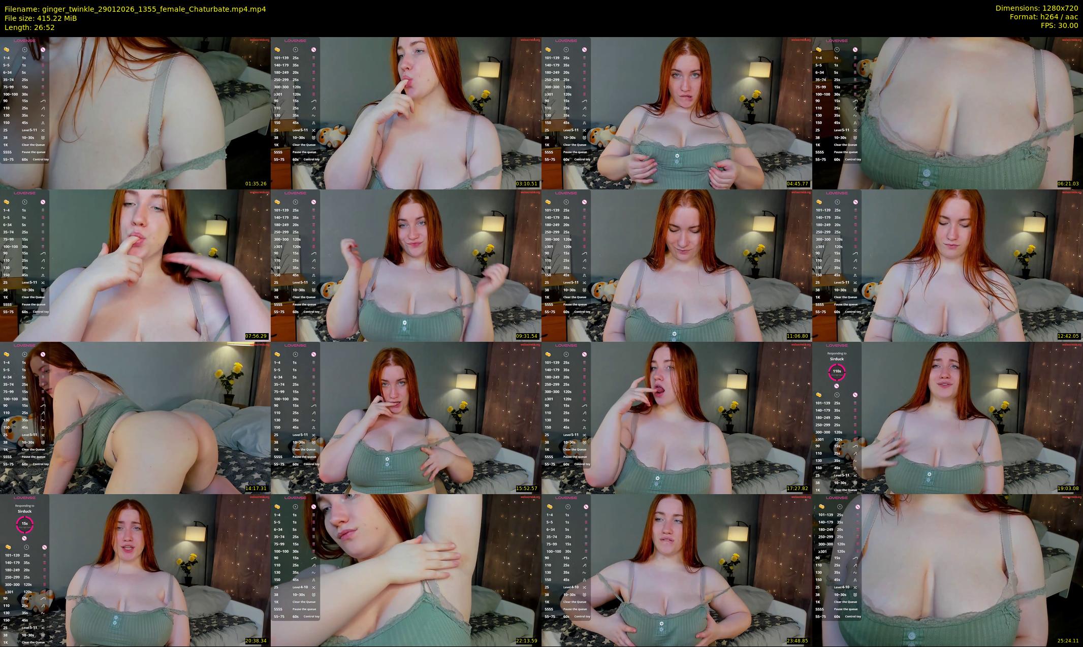 ginger_twinkle — 27 minute Chaturbate female cam show recording, 720p, Jan 29, 2026