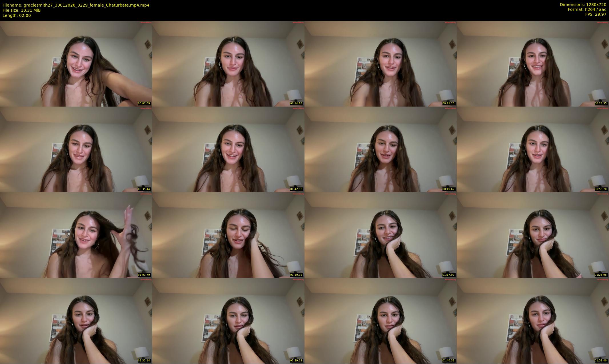 graciesmith27 — 2 minute Chaturbate female cam show recording, 720p, Jan 30, 2026