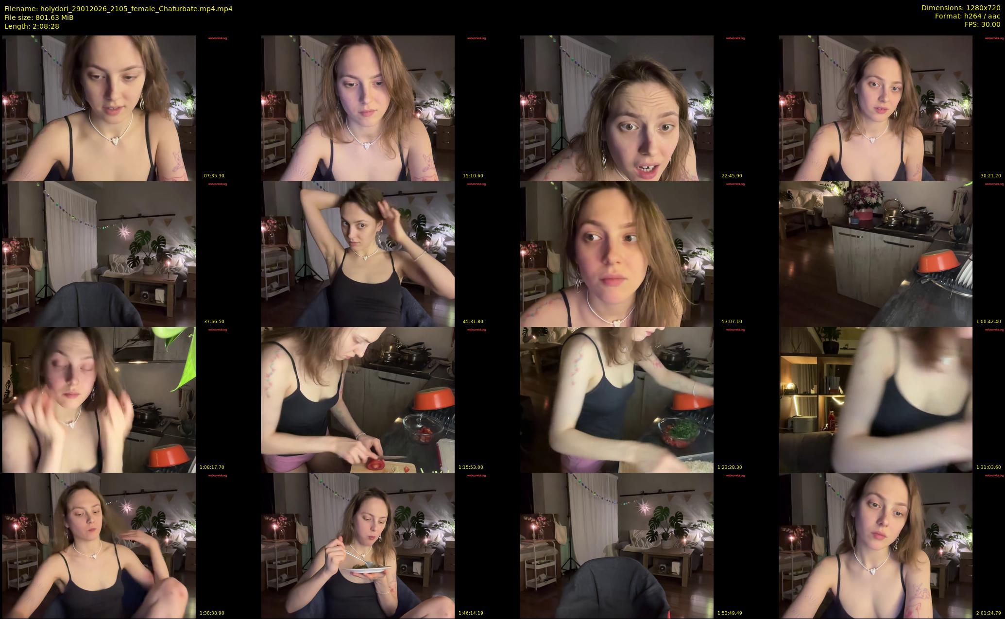 holydori — 129 minute Chaturbate female cam show recording, 720p, Jan 29, 2026