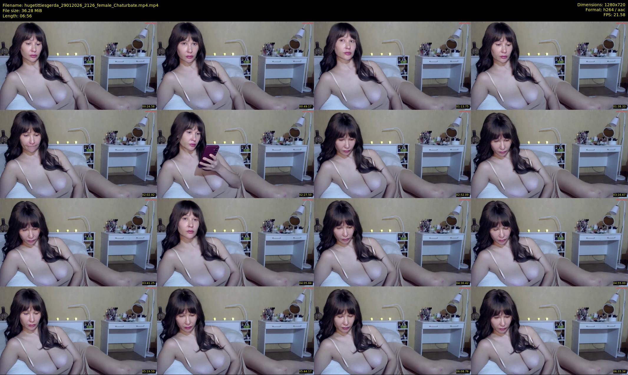 hugetittiesgerda — 7 minute Chaturbate female cam show recording, 720p, Jan 29, 2026