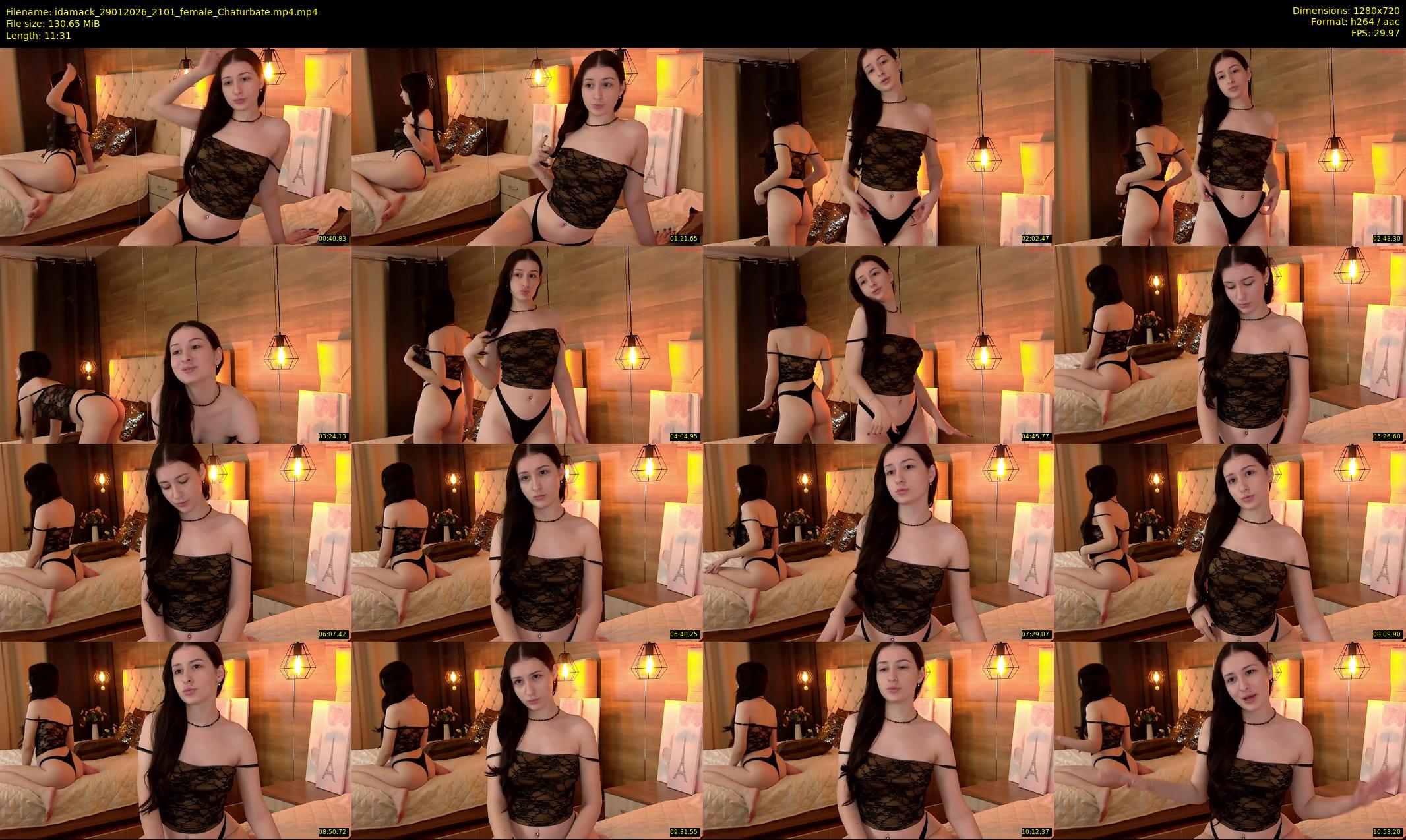 idamack — 12 minute Chaturbate female cam show recording, 720p, Jan 29, 2026