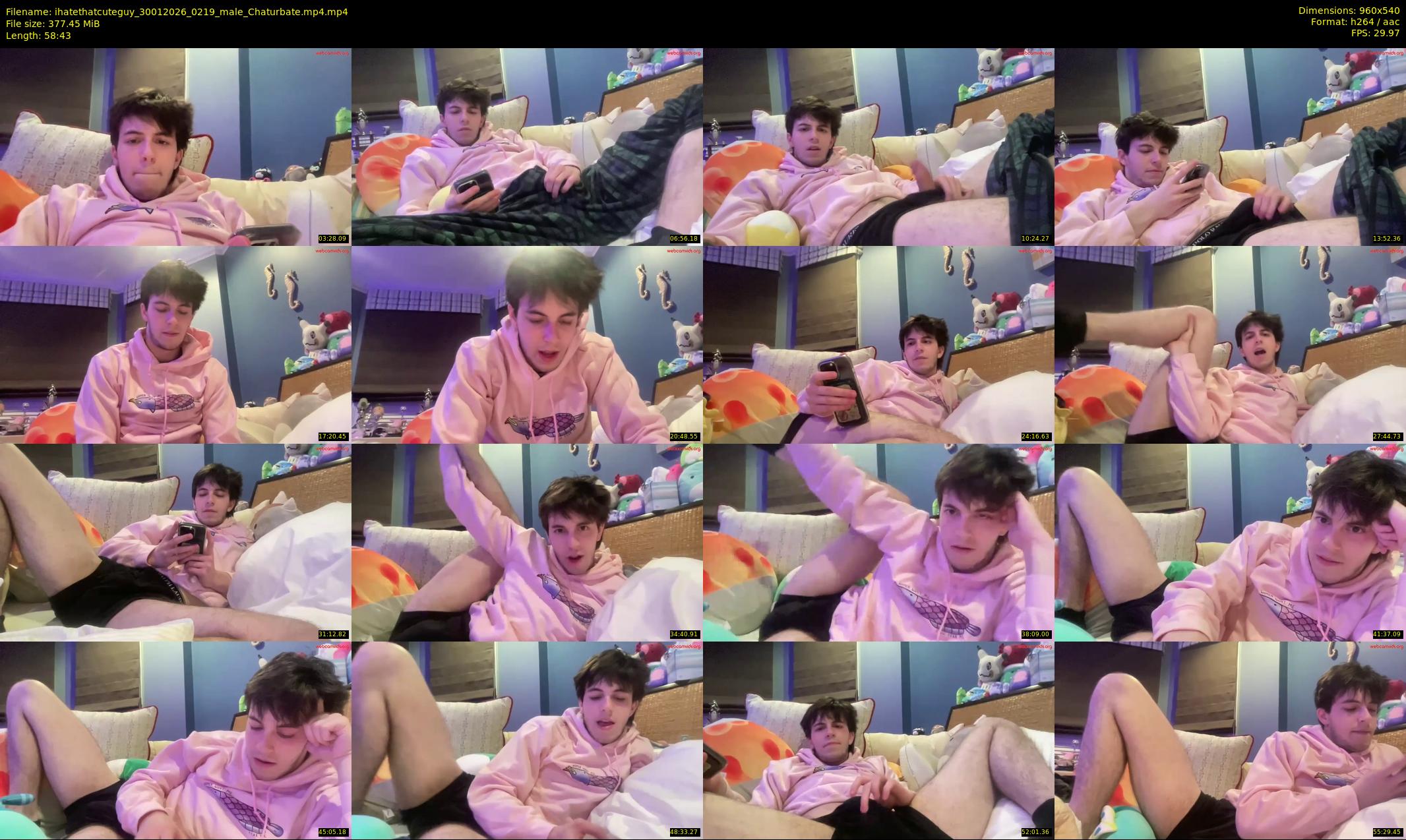 ihatethatcuteguy — 59 minute Chaturbate male cam show recording, 480p, Jan 30, 2026
