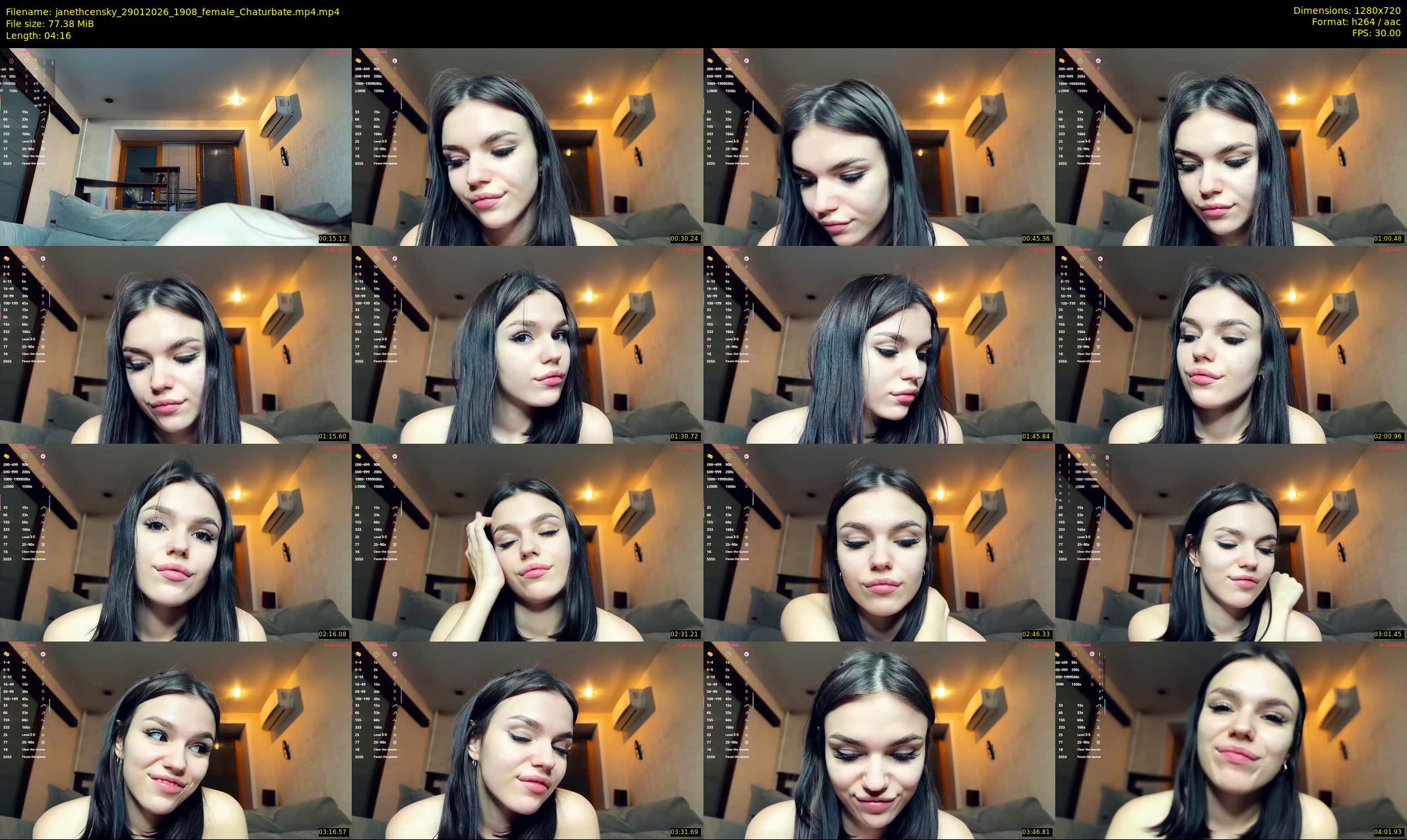 janethcensky — 5 minute Chaturbate female cam show recording, 720p, Jan 29, 2026