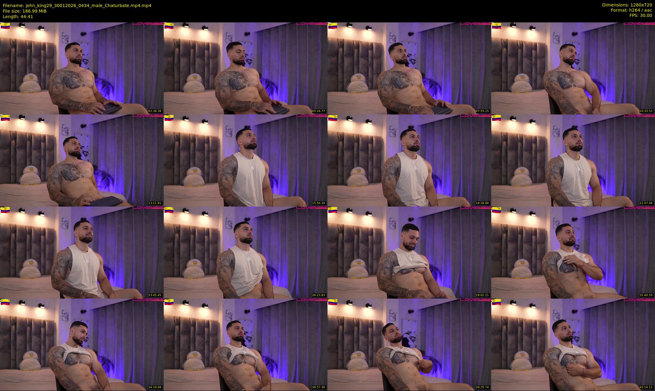 john_king29 — 45 minute Chaturbate male cam show recording, 720p, Jan 30, 2026
