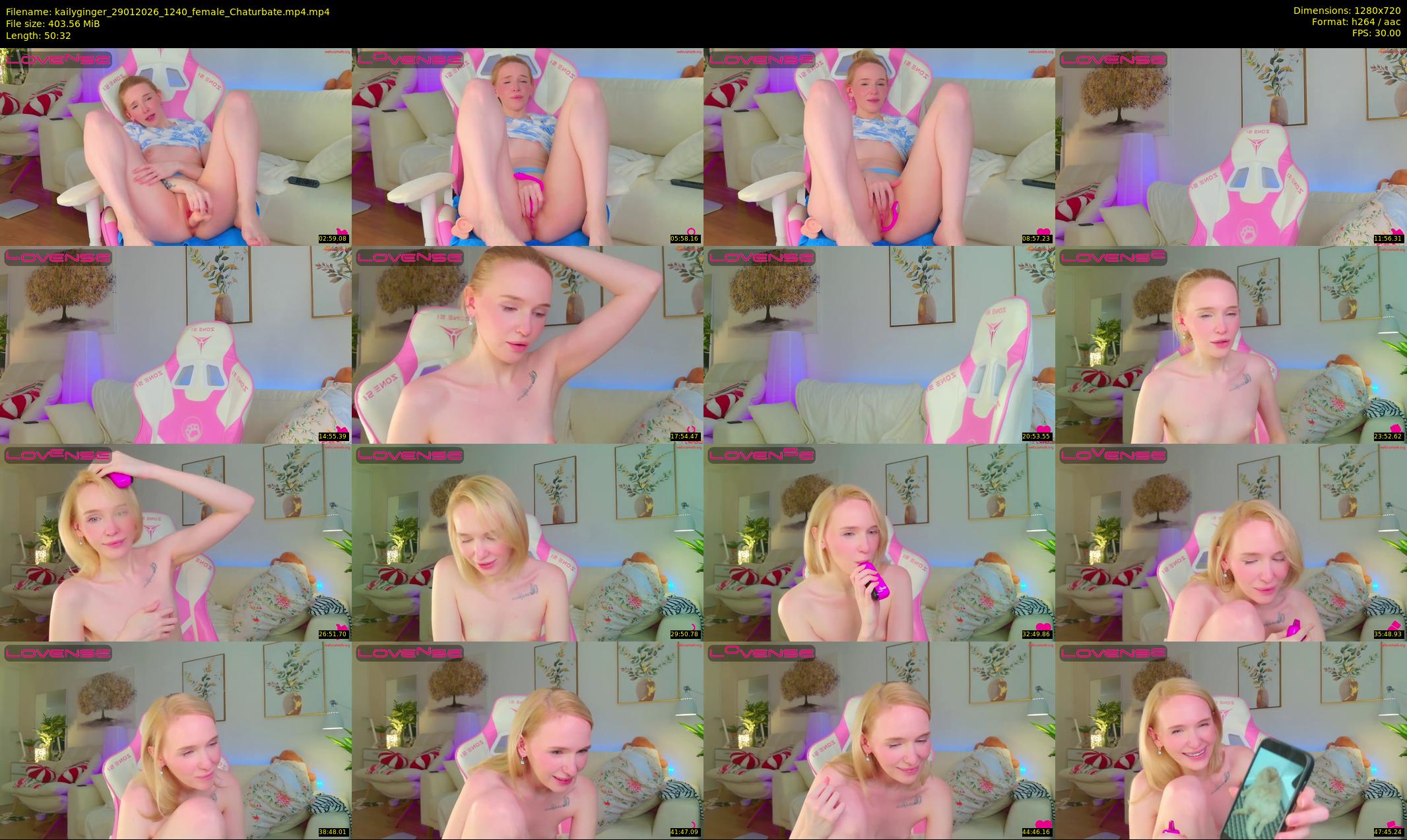 kailyginger — 51 minute Chaturbate female cam show recording, 720p, Jan 29, 2026