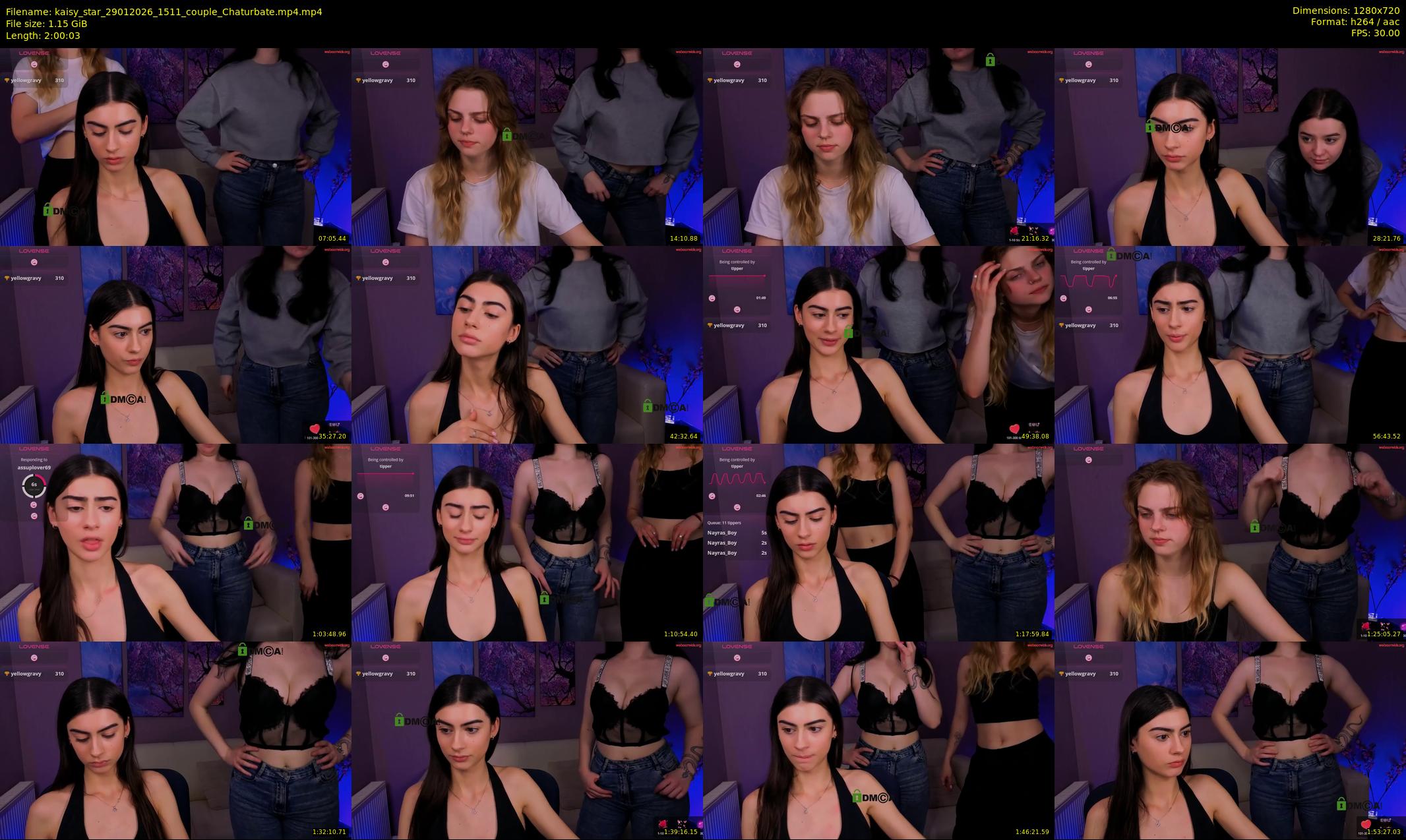 kaisy_star — 121 minute Chaturbate female cam show recording, 720p, Jan 29, 2026