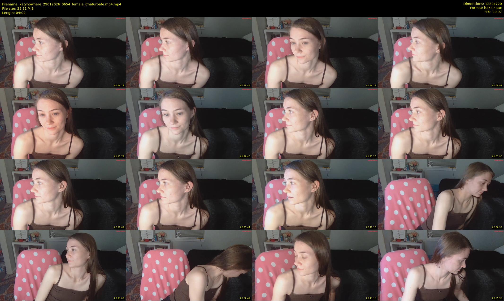 katynowhere — 5 minute Chaturbate female cam show recording, 720p, Jan 29, 2026