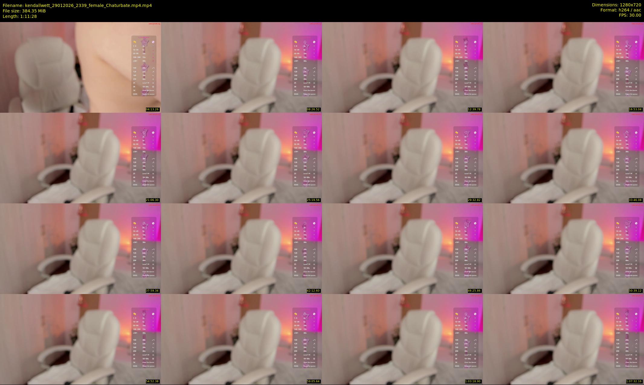 kendallwett — 72 minute Chaturbate female cam show recording, 720p, Jan 29, 2026