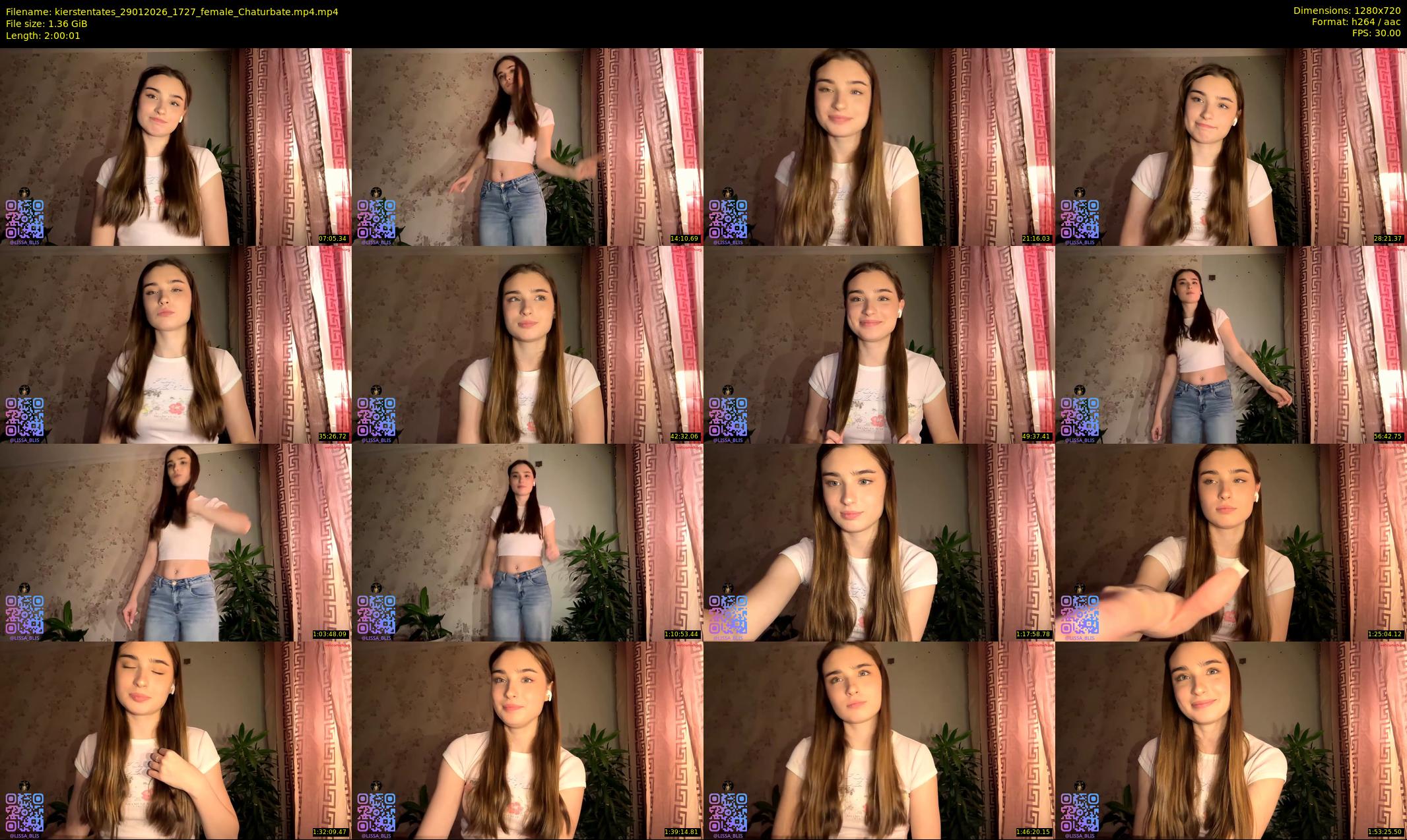 kierstentates — 121 minute Chaturbate female cam show recording, 720p, Jan 29, 2026