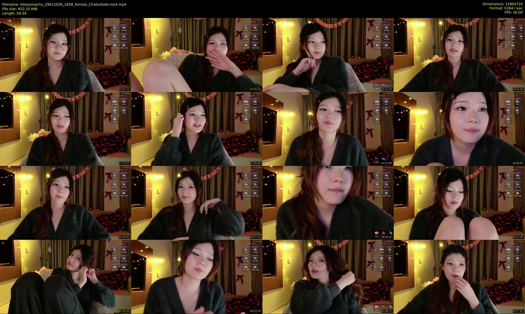 kitayamachu — 60 minute Chaturbate female cam show recording, 720p, Jan 29, 2026