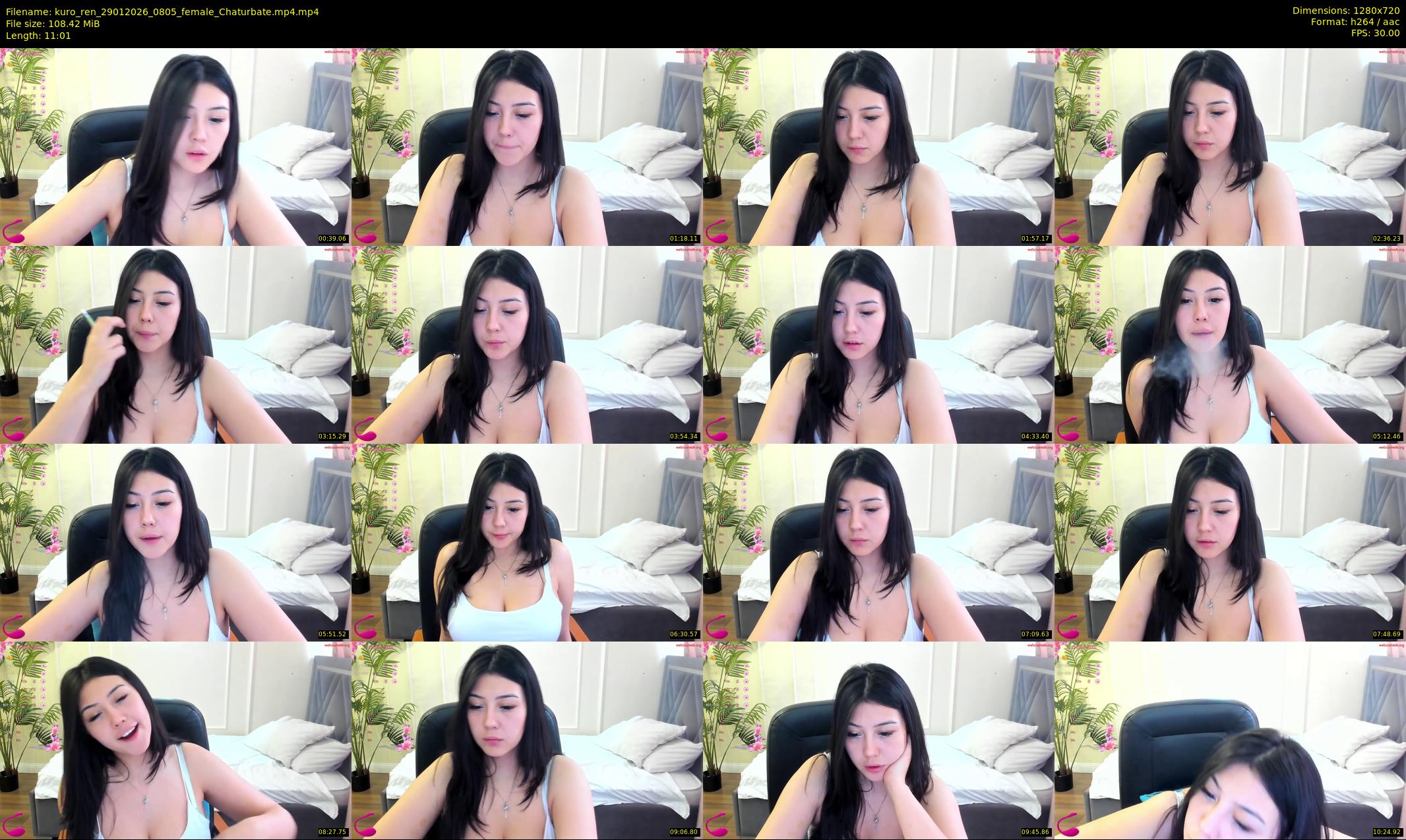 kuro_ren — 12 minute Chaturbate female cam show recording, 720p, Jan 29, 2026