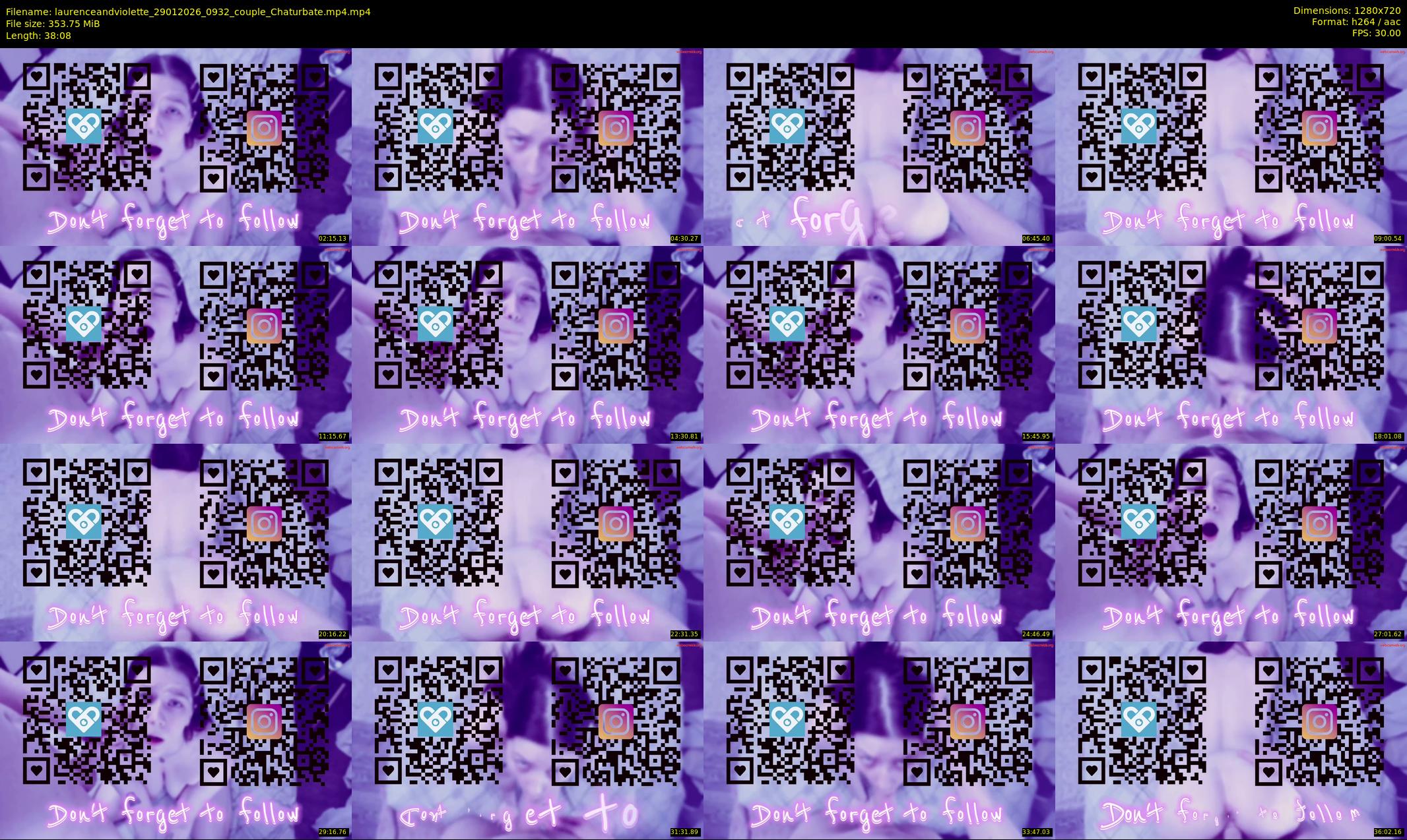 laurenceandviolette — 39 minute Chaturbate couple cam show recording, 720p, Jan 29, 2026