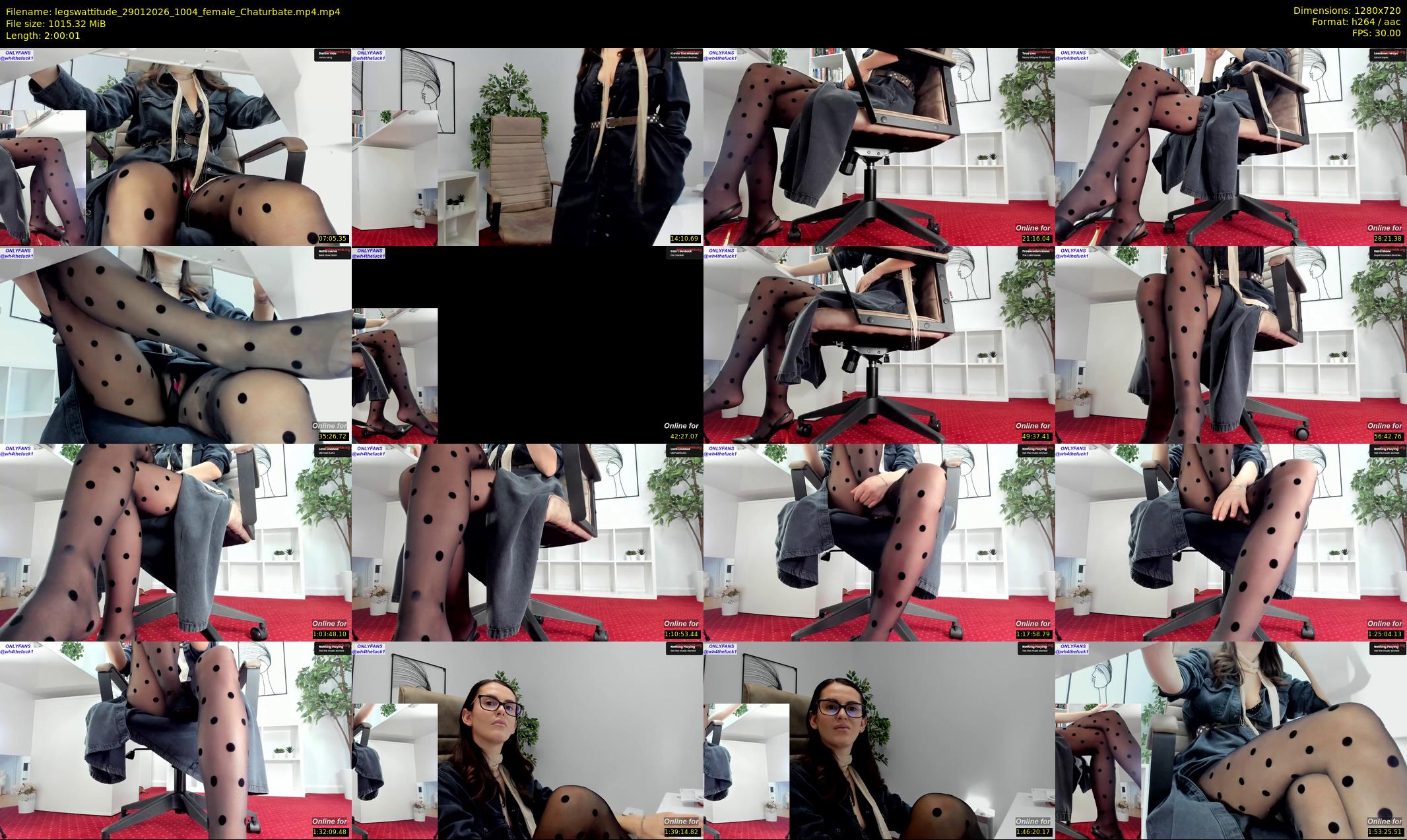legswattitude — 121 minute Chaturbate female cam show recording, 720p, Jan 29, 2026