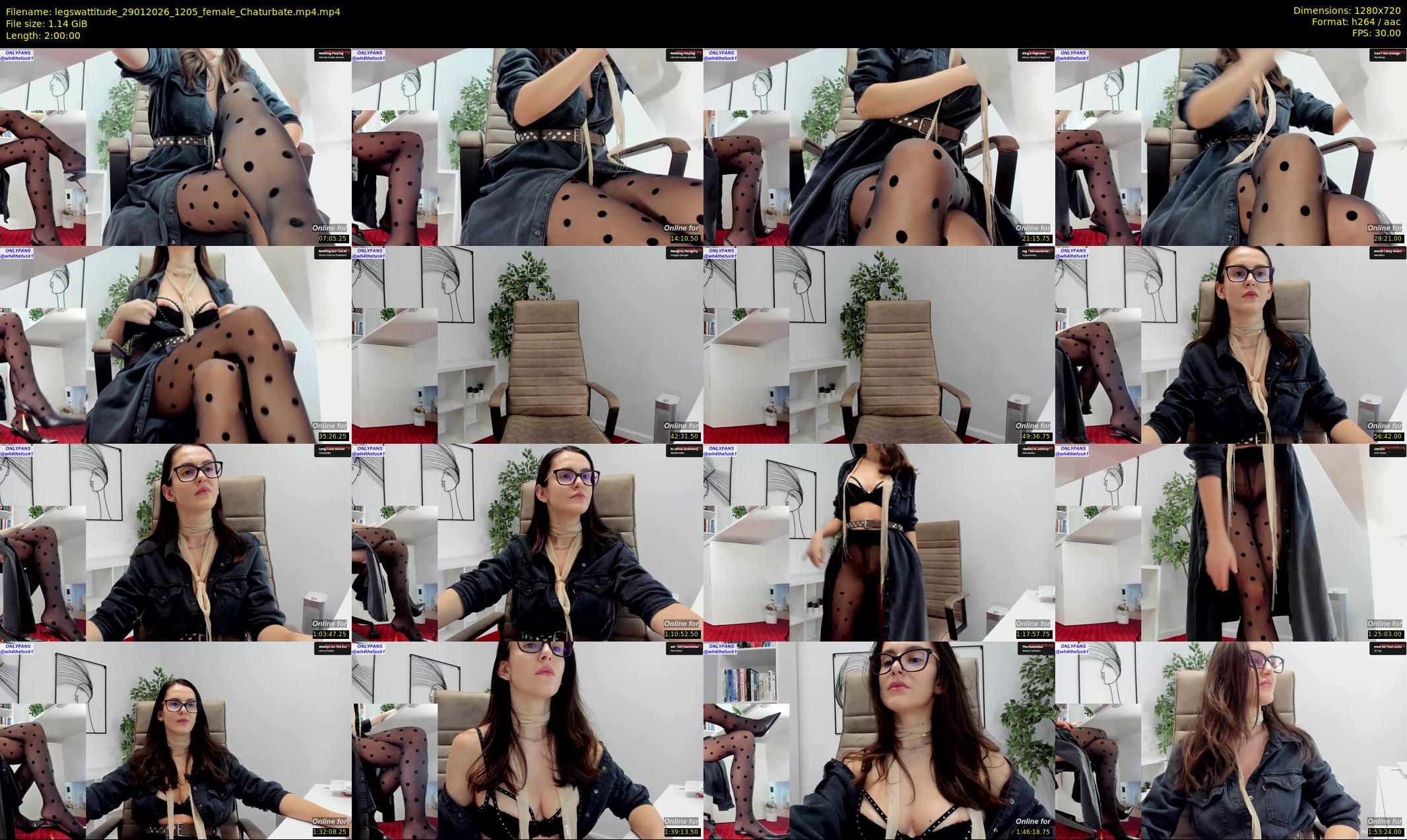 legswattitude — 120 minute Chaturbate female cam show recording, 720p, Jan 29, 2026