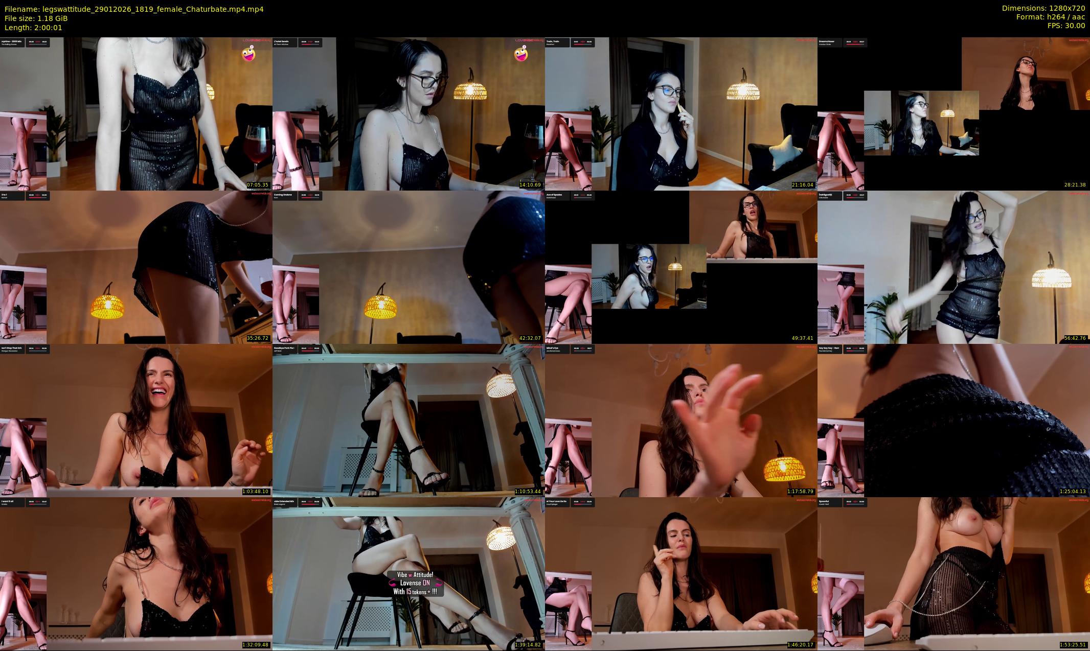 legswattitude — 121 minute Chaturbate female cam show recording, 720p, Jan 29, 2026