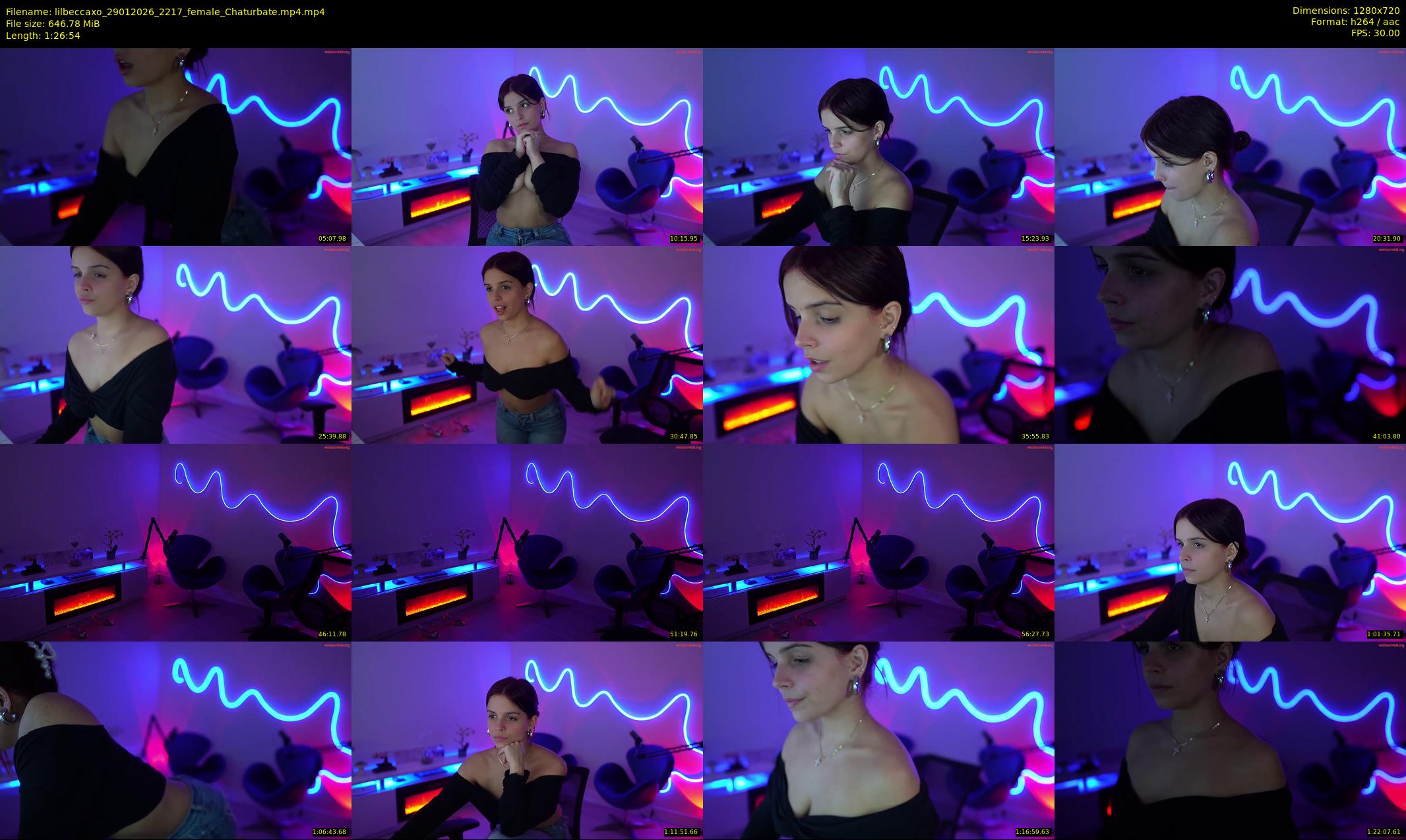 lilbeccaxo — 87 minute Chaturbate female cam show recording, 720p, Jan 29, 2026
