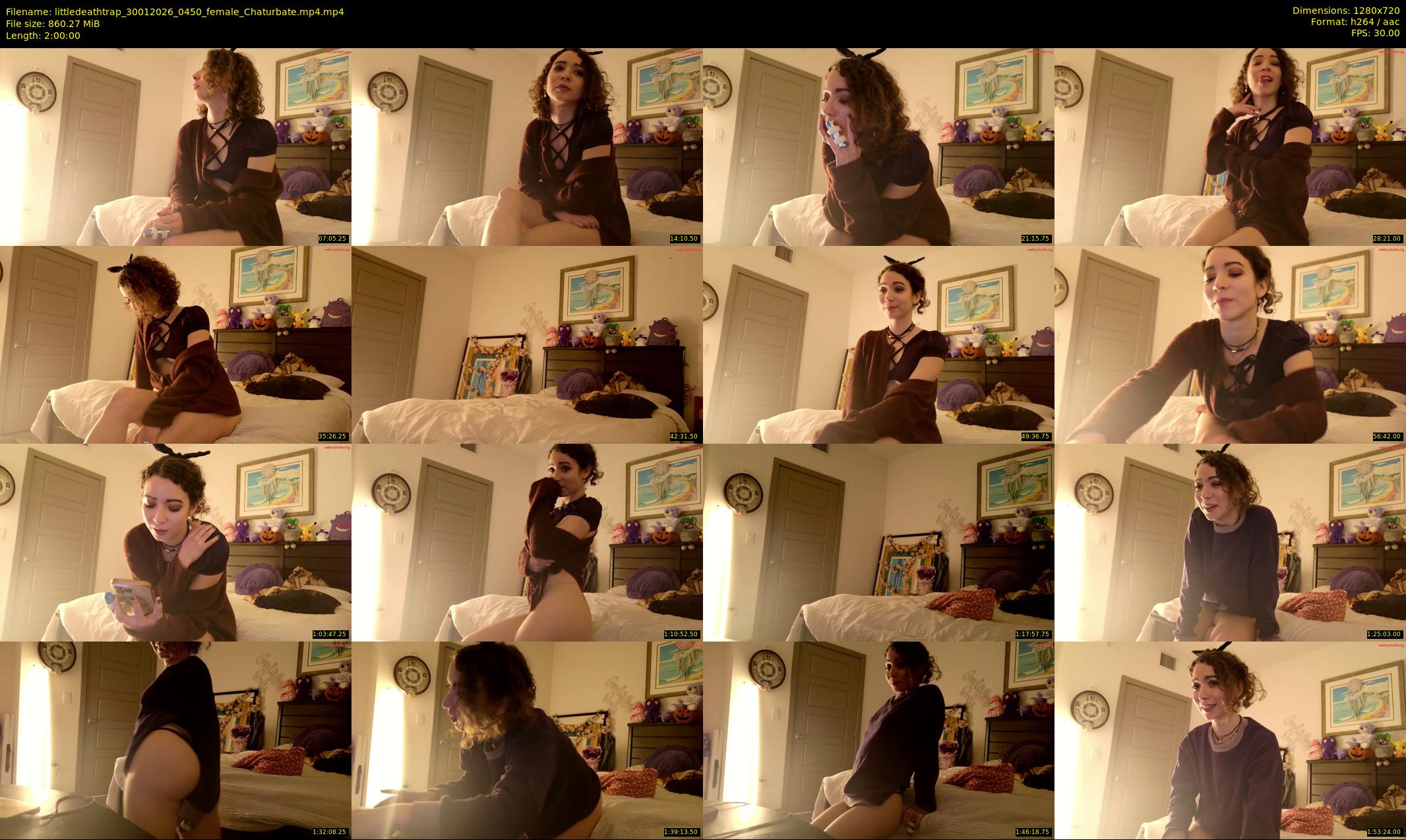 littledeathtrap — 120 minute Chaturbate female cam show recording, 720p, Jan 30, 2026