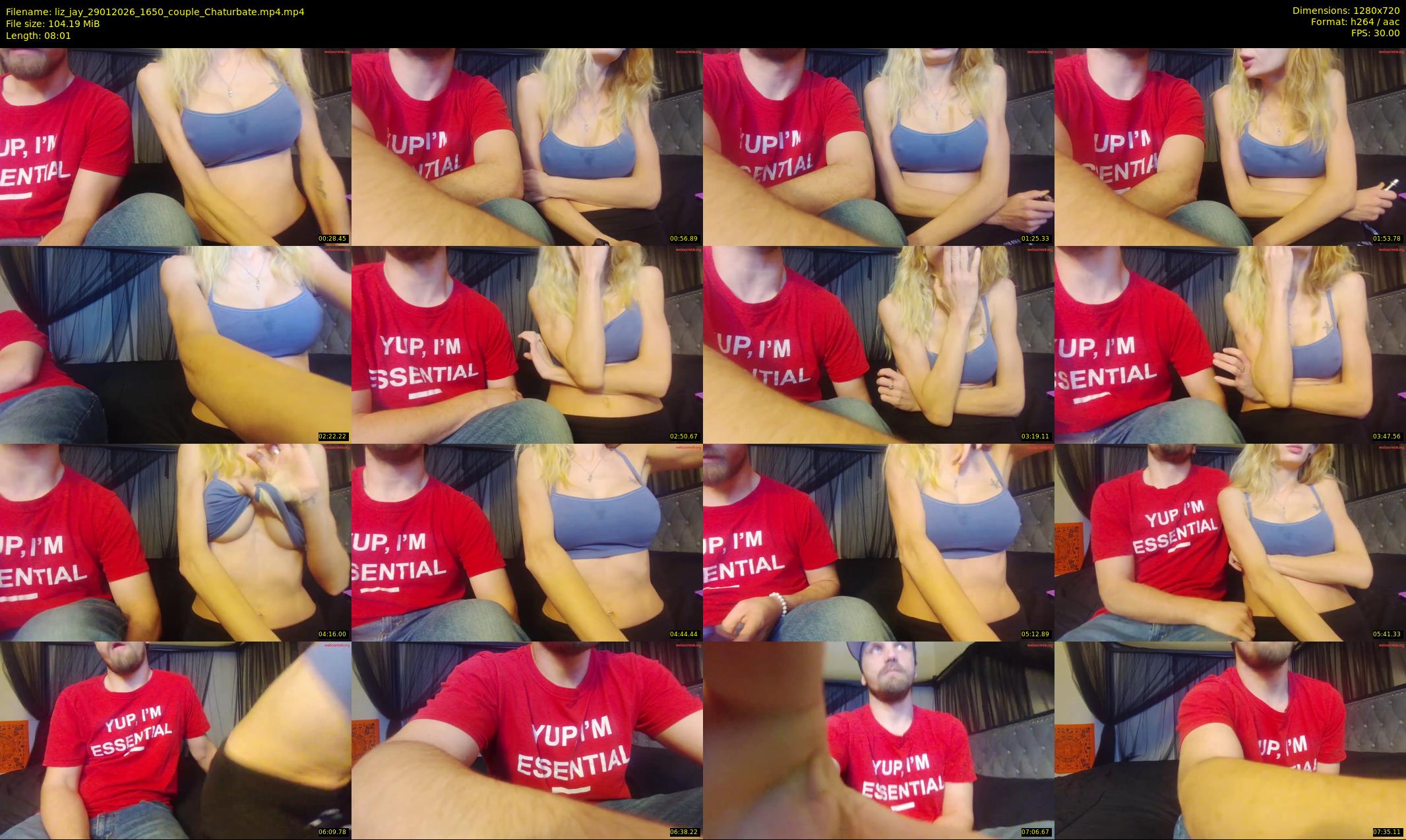 liz_jay — 9 minute Chaturbate couple cam show recording, 720p, Jan 29, 2026