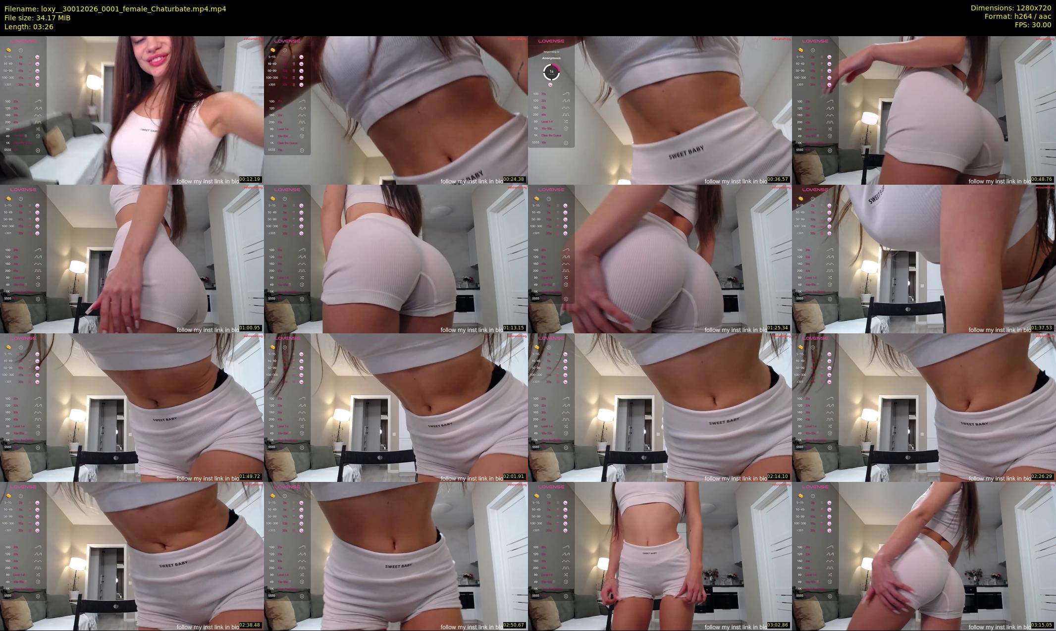 loxy_ — 4 minute Chaturbate female cam show recording, 720p, Jan 30, 2026